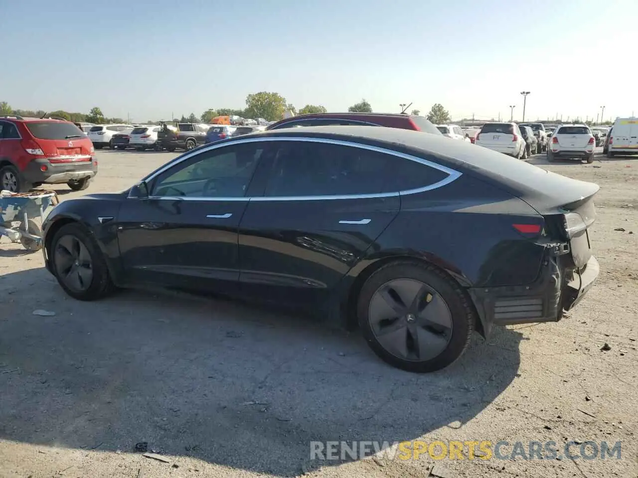 2 fotografías del automóvil dañado 5YJ3E1EB8KF197194 TESLA MODEL 3 2019