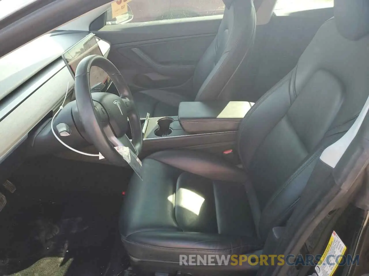 7 fotografías del automóvil dañado 5YJ3E1EB8KF197194 TESLA MODEL 3 2019