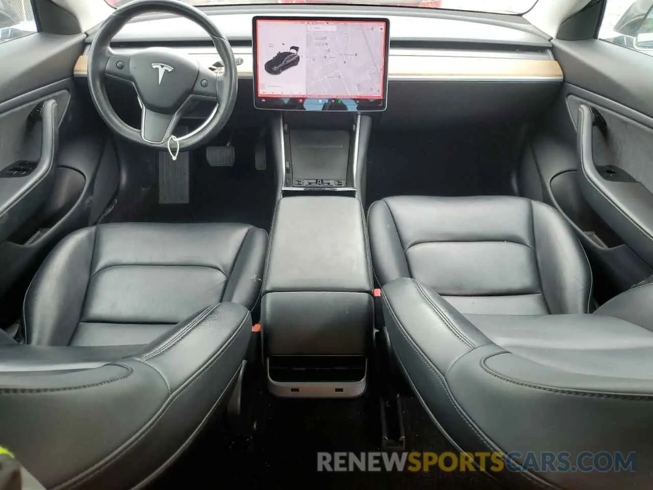 8 fotografías del automóvil dañado 5YJ3E1EB8KF384533 TESLA MODEL 3 2019