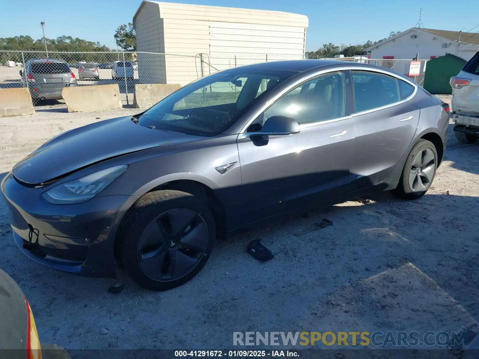 2 fotografías del automóvil dañado 5YJ3E1EB8KF386895 TESLA MODEL 3 2019