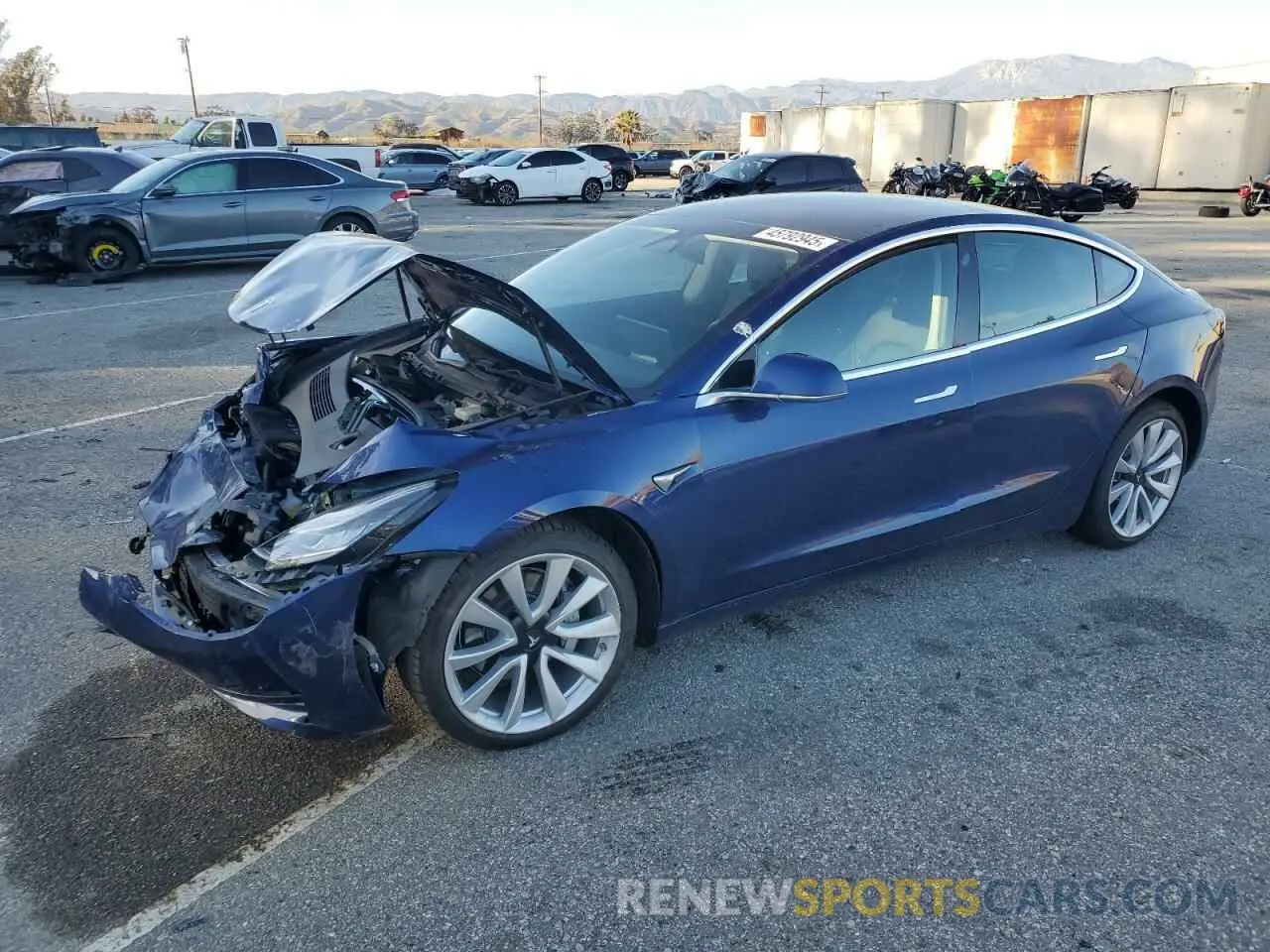1 fotografías del automóvil dañado 5YJ3E1EB8KF406613 TESLA MODEL 3 2019