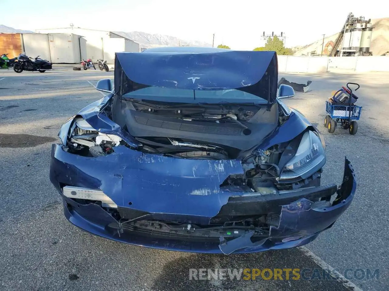 5 fotografías del automóvil dañado 5YJ3E1EB8KF406613 TESLA MODEL 3 2019