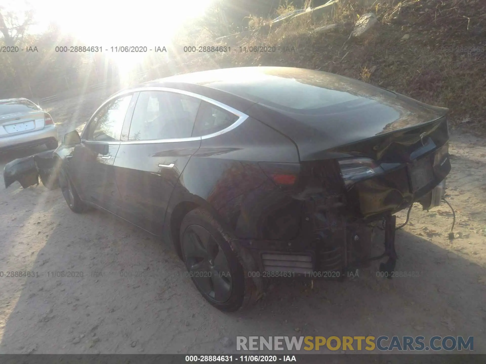 3 fotografías del automóvil dañado 5YJ3E1EB8KF406692 TESLA MODEL 3 2019