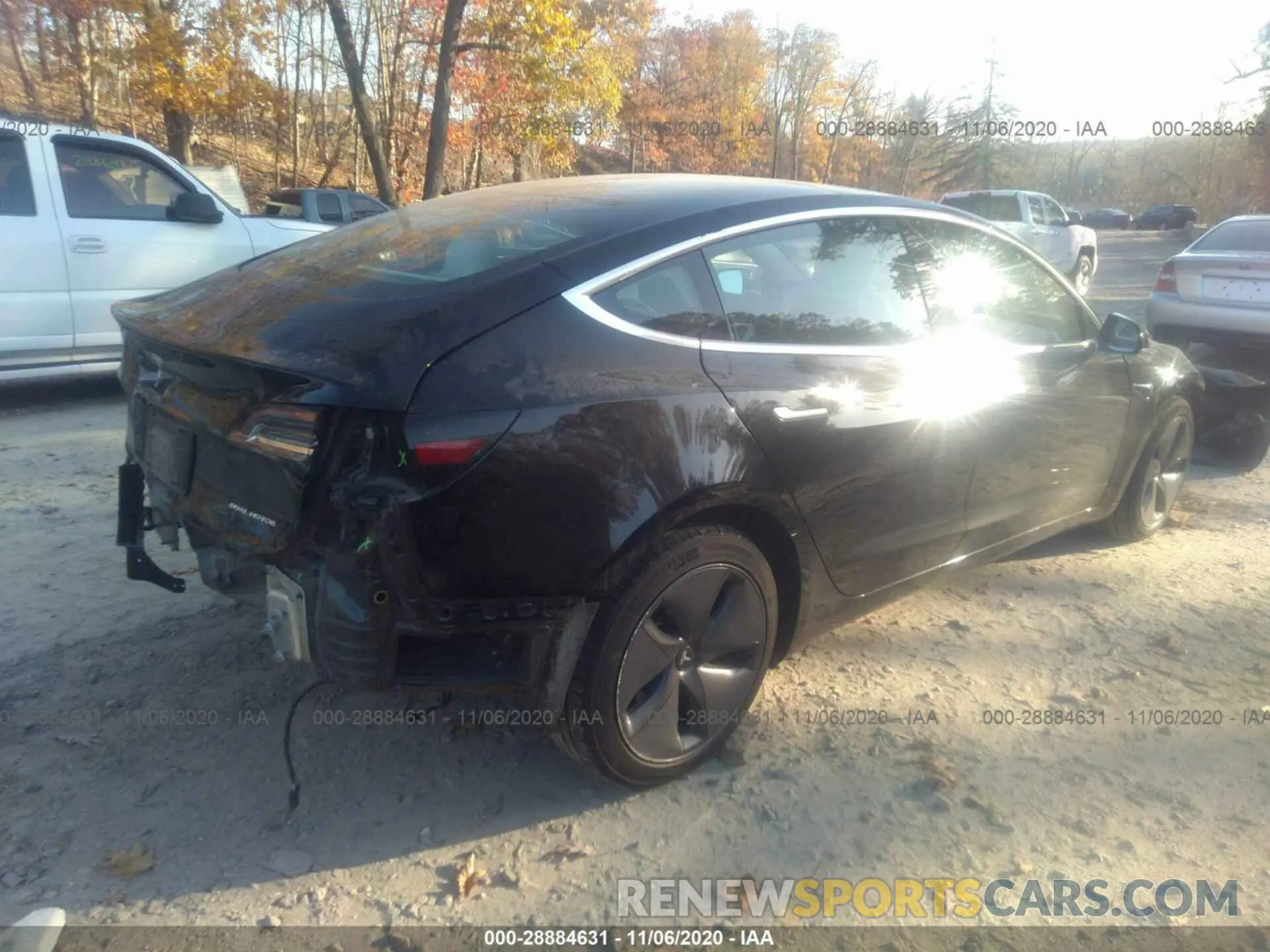 4 fotografías del automóvil dañado 5YJ3E1EB8KF406692 TESLA MODEL 3 2019