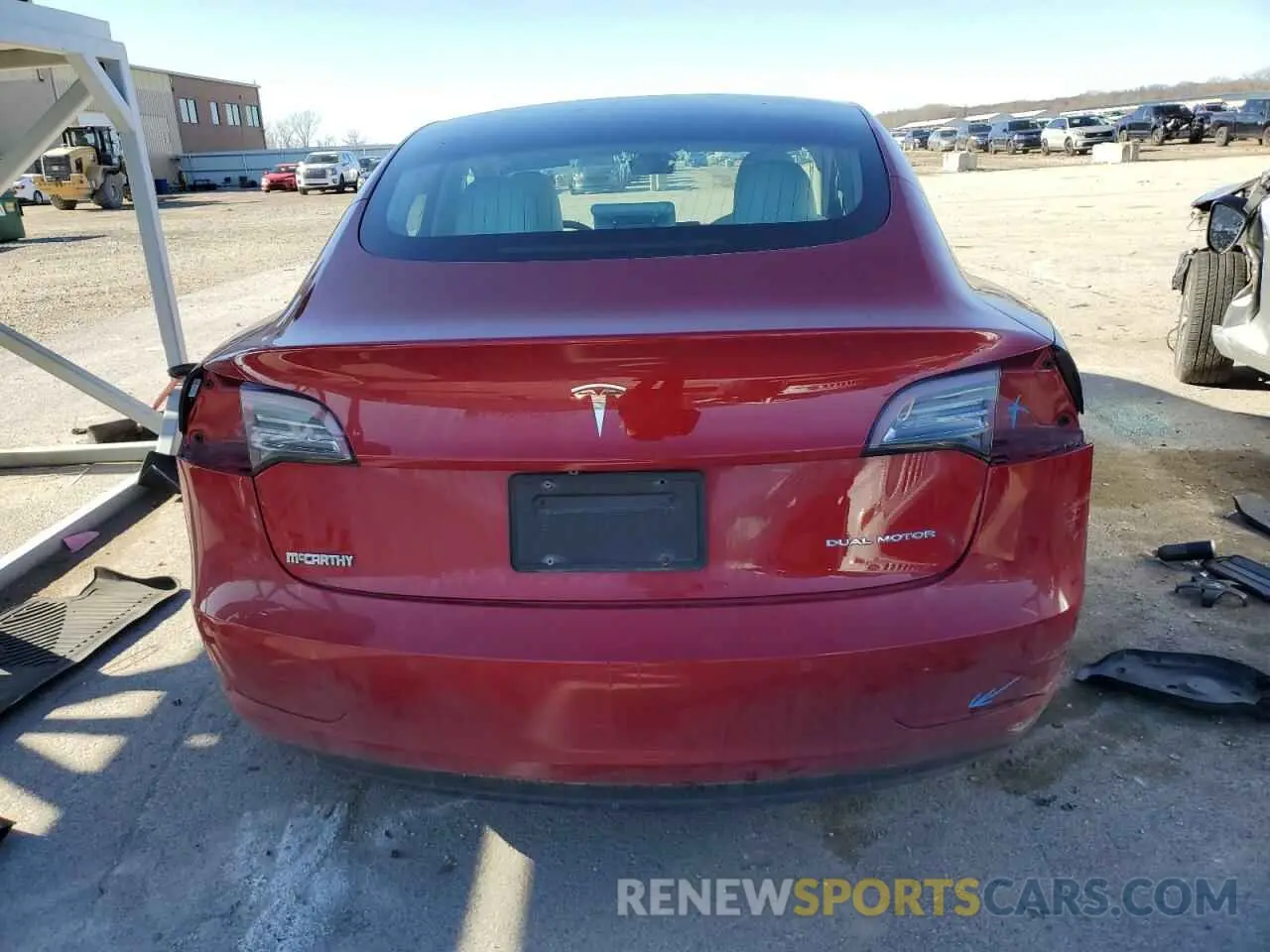 6 fotografías del automóvil dañado 5YJ3E1EB8KF406885 TESLA MODEL 3 2019
