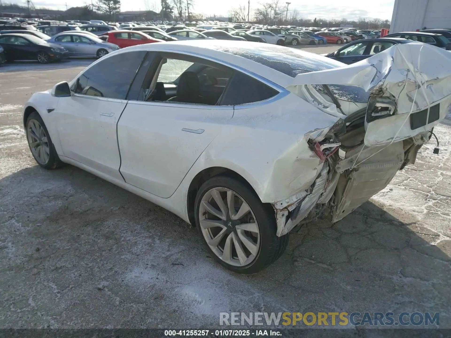 3 fotografías del automóvil dañado 5YJ3E1EB8KF454161 TESLA MODEL 3 2019