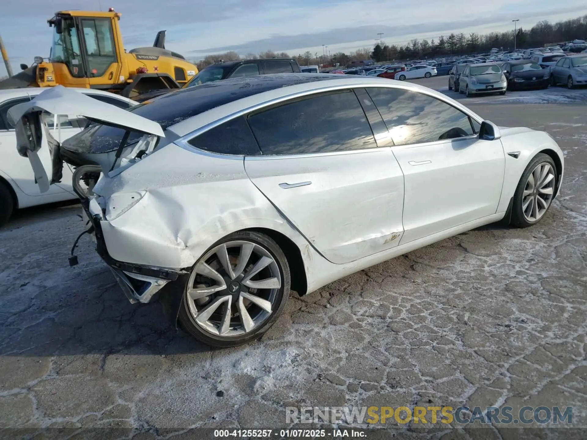4 fotografías del automóvil dañado 5YJ3E1EB8KF454161 TESLA MODEL 3 2019