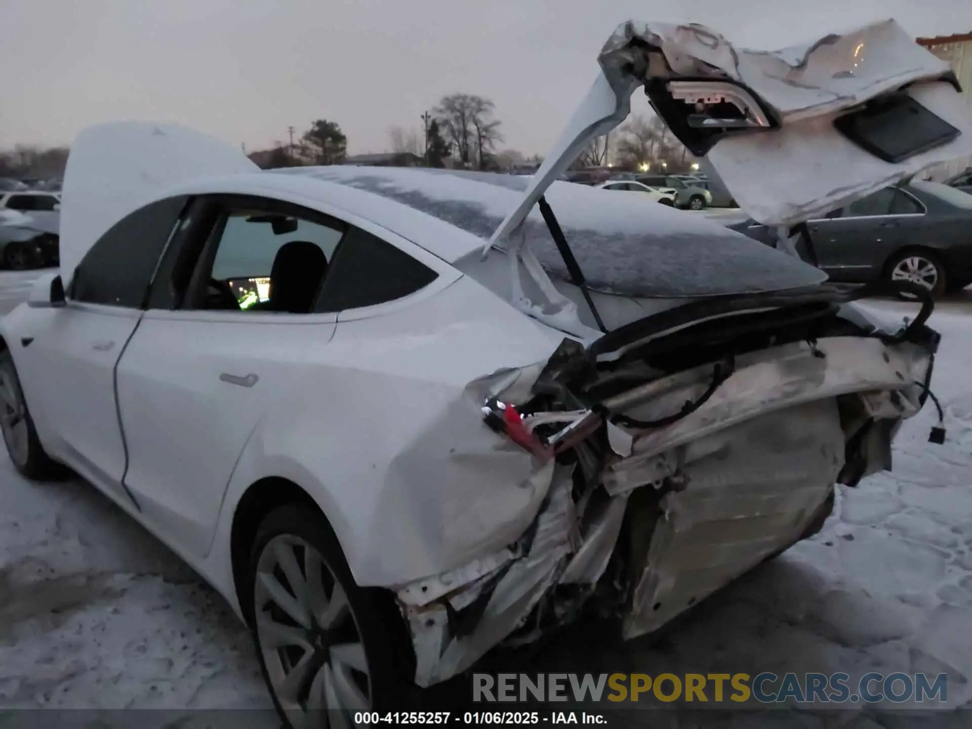 6 fotografías del automóvil dañado 5YJ3E1EB8KF454161 TESLA MODEL 3 2019