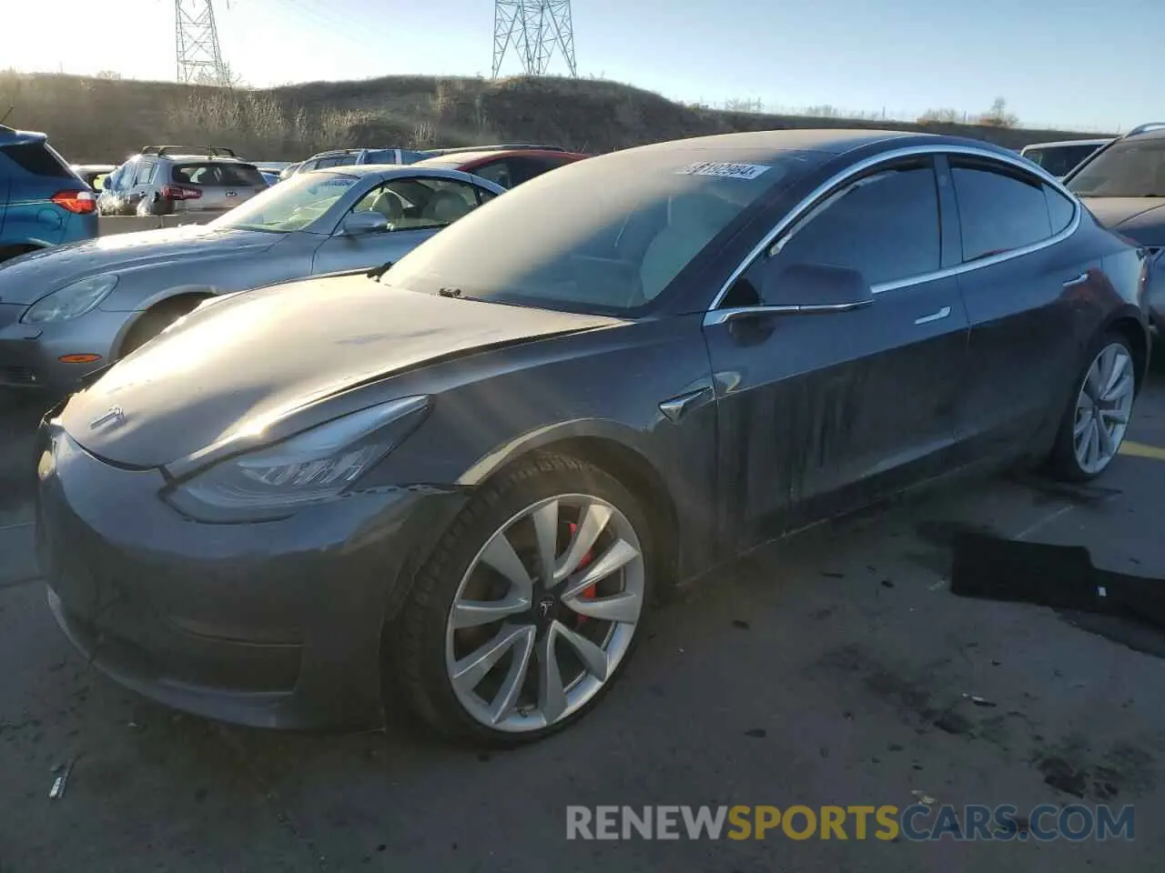 1 fotografías del automóvil dañado 5YJ3E1EB8KF477004 TESLA MODEL 3 2019