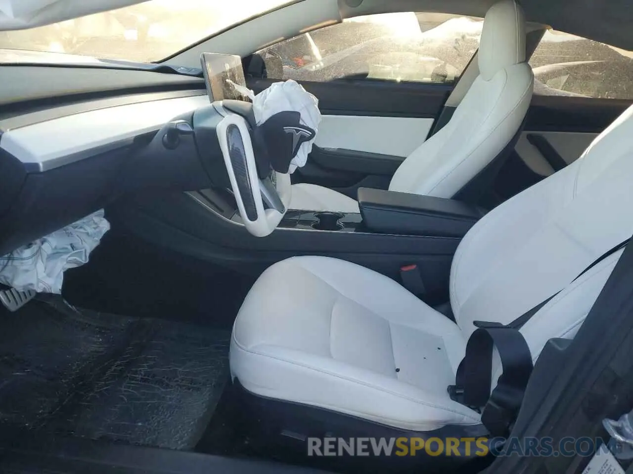 7 fotografías del automóvil dañado 5YJ3E1EB8KF477004 TESLA MODEL 3 2019