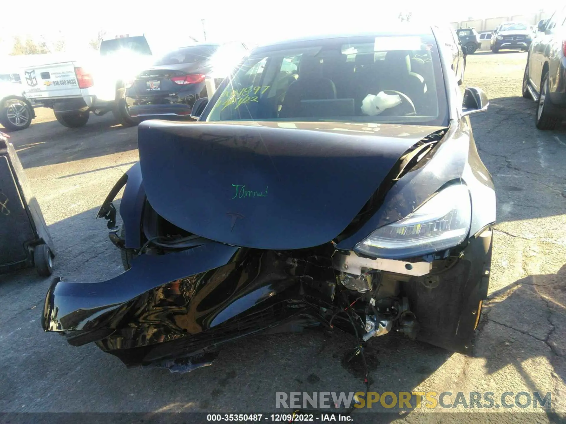 6 fotografías del automóvil dañado 5YJ3E1EB8KF477276 TESLA MODEL 3 2019
