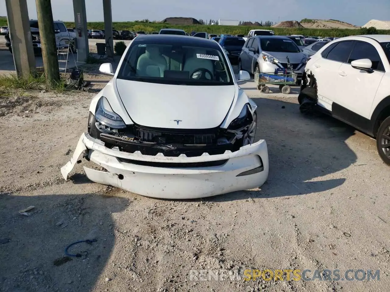 9 fotografías del automóvil dañado 5YJ3E1EB8KF487418 TESLA MODEL 3 2019
