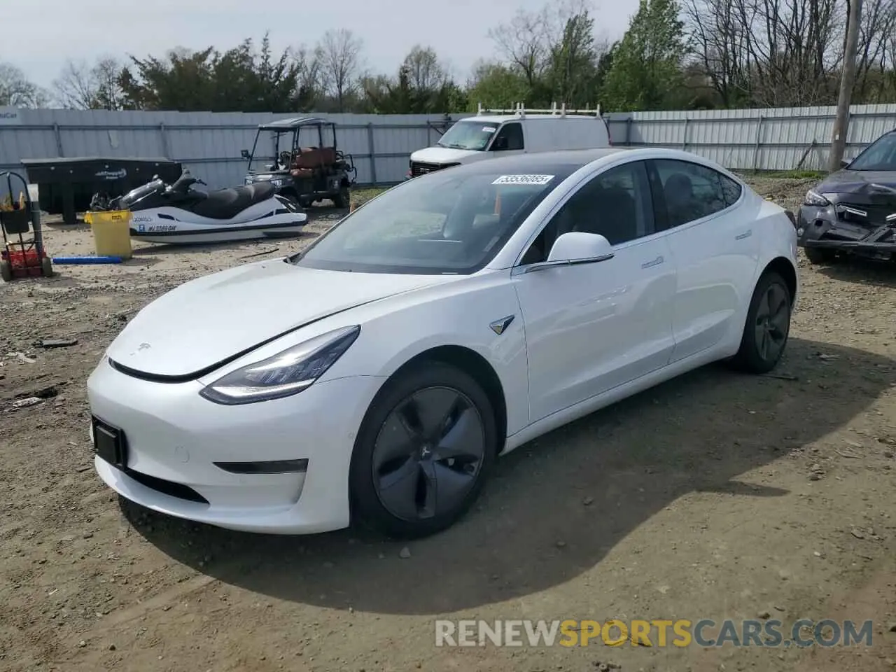 1 fotografías del automóvil dañado 5YJ3E1EB8KF493929 TESLA MODEL 3 2019