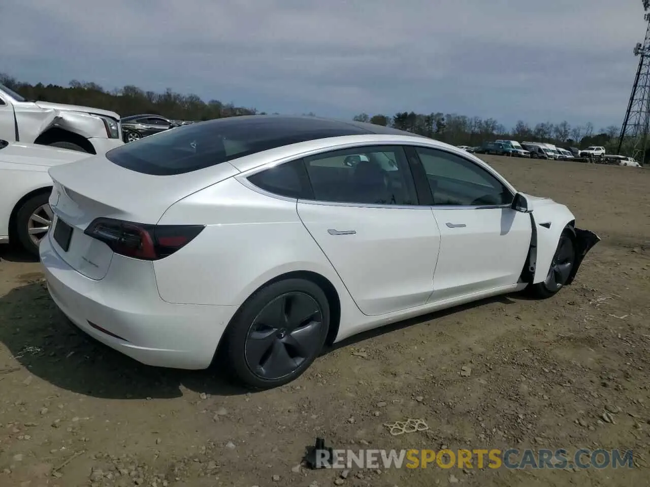 3 fotografías del automóvil dañado 5YJ3E1EB8KF493929 TESLA MODEL 3 2019