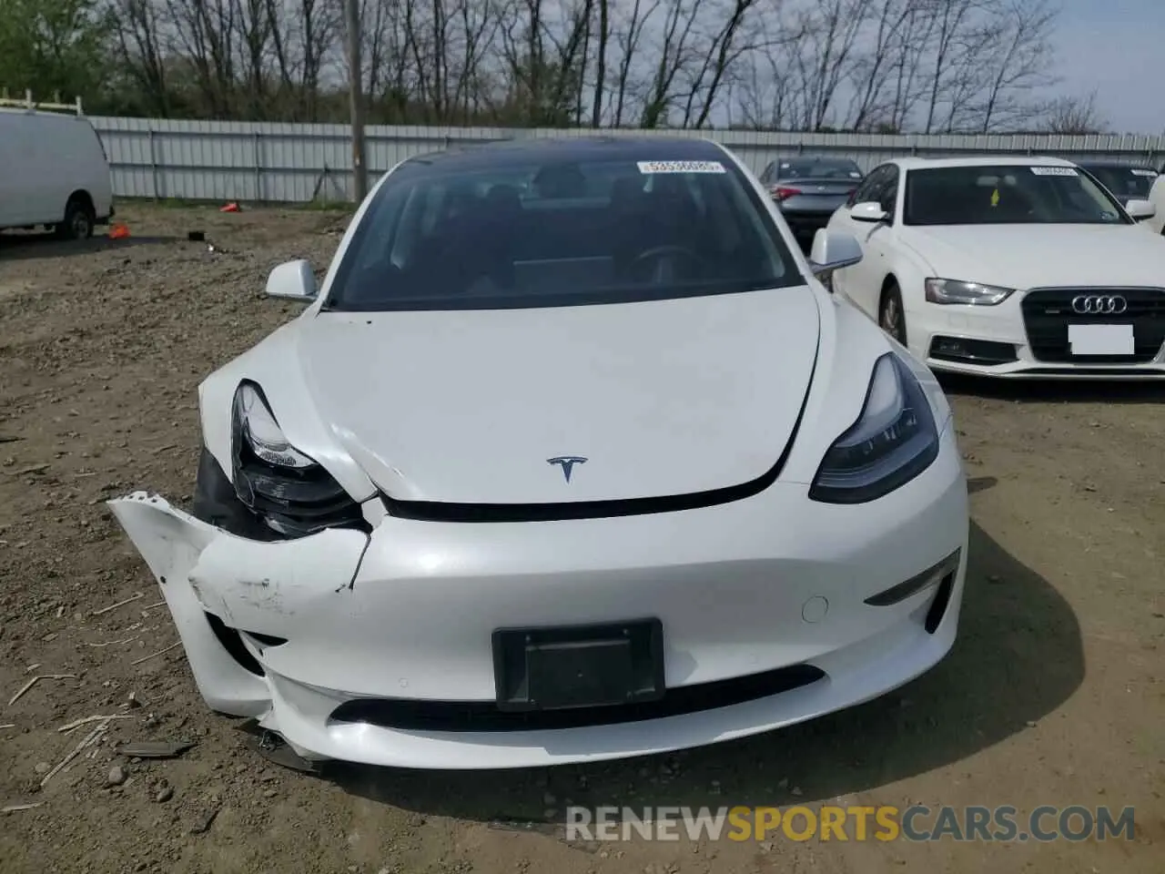 5 fotografías del automóvil dañado 5YJ3E1EB8KF493929 TESLA MODEL 3 2019