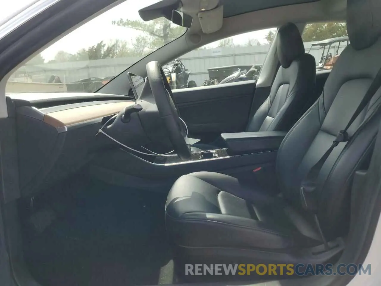 7 fotografías del automóvil dañado 5YJ3E1EB8KF493929 TESLA MODEL 3 2019