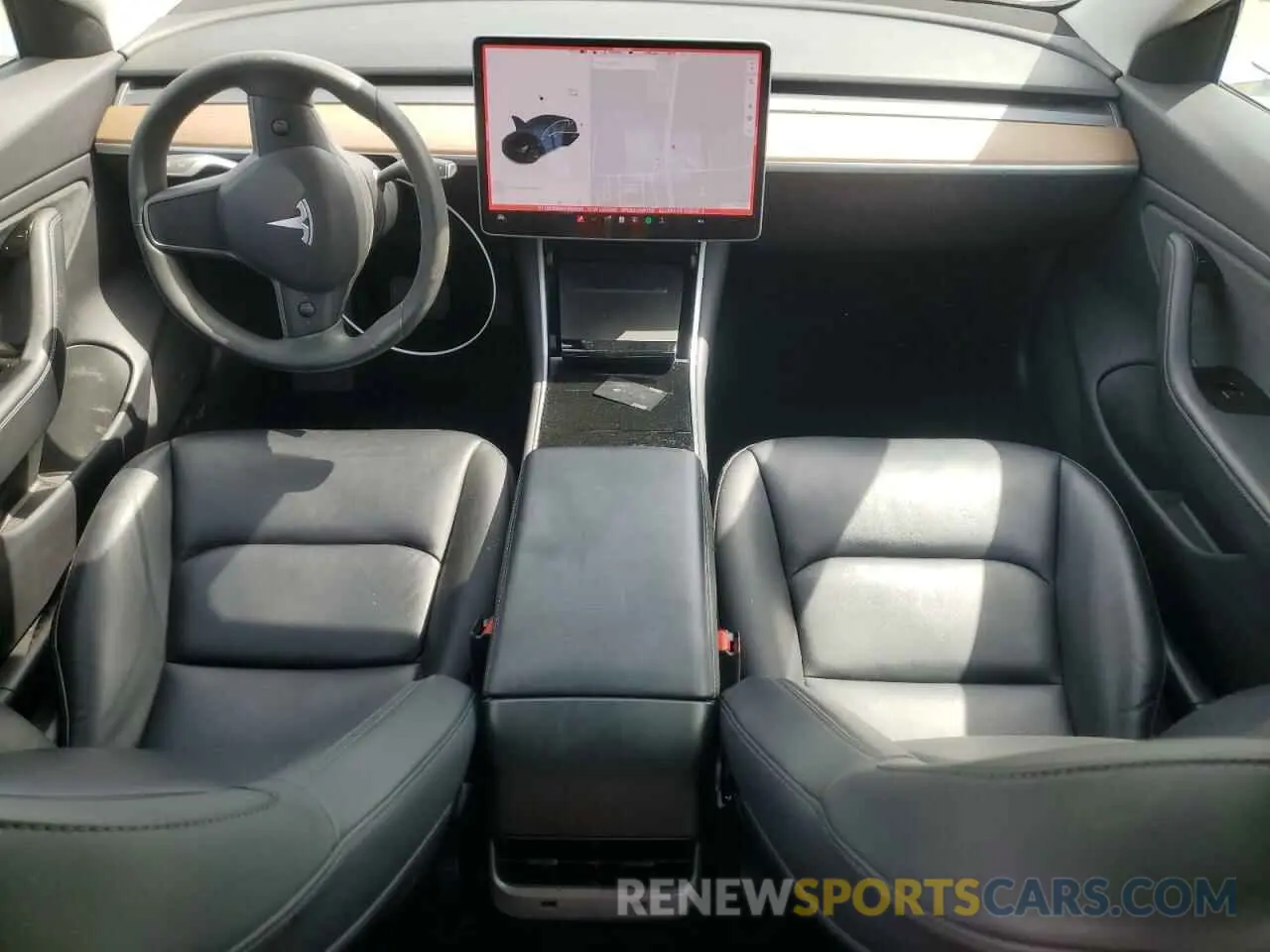8 fotografías del automóvil dañado 5YJ3E1EB8KF493929 TESLA MODEL 3 2019