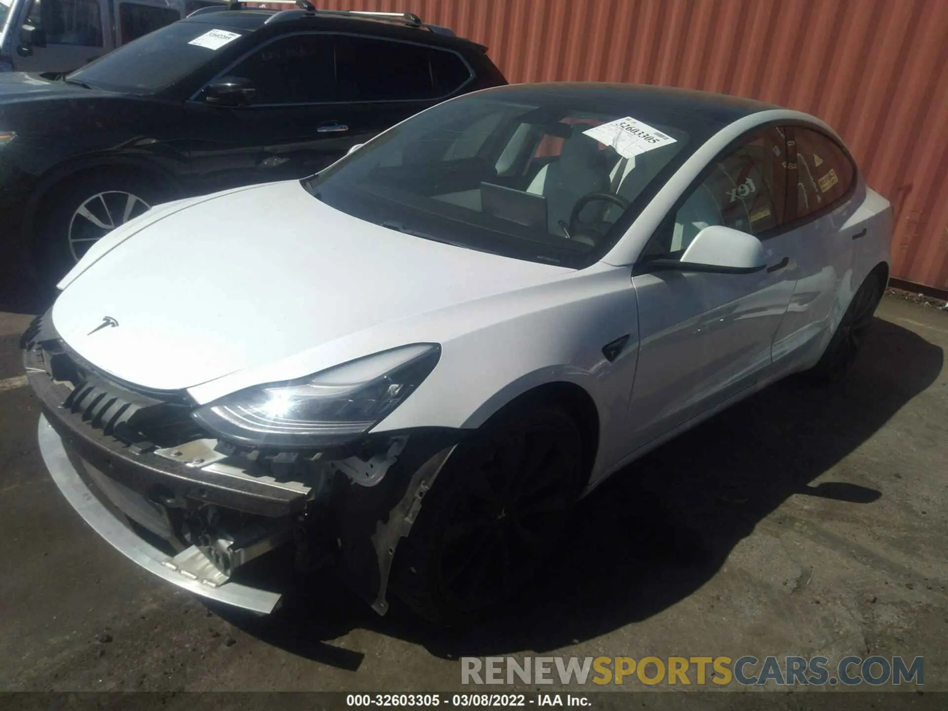 2 fotografías del automóvil dañado 5YJ3E1EB8KF514634 TESLA MODEL 3 2019