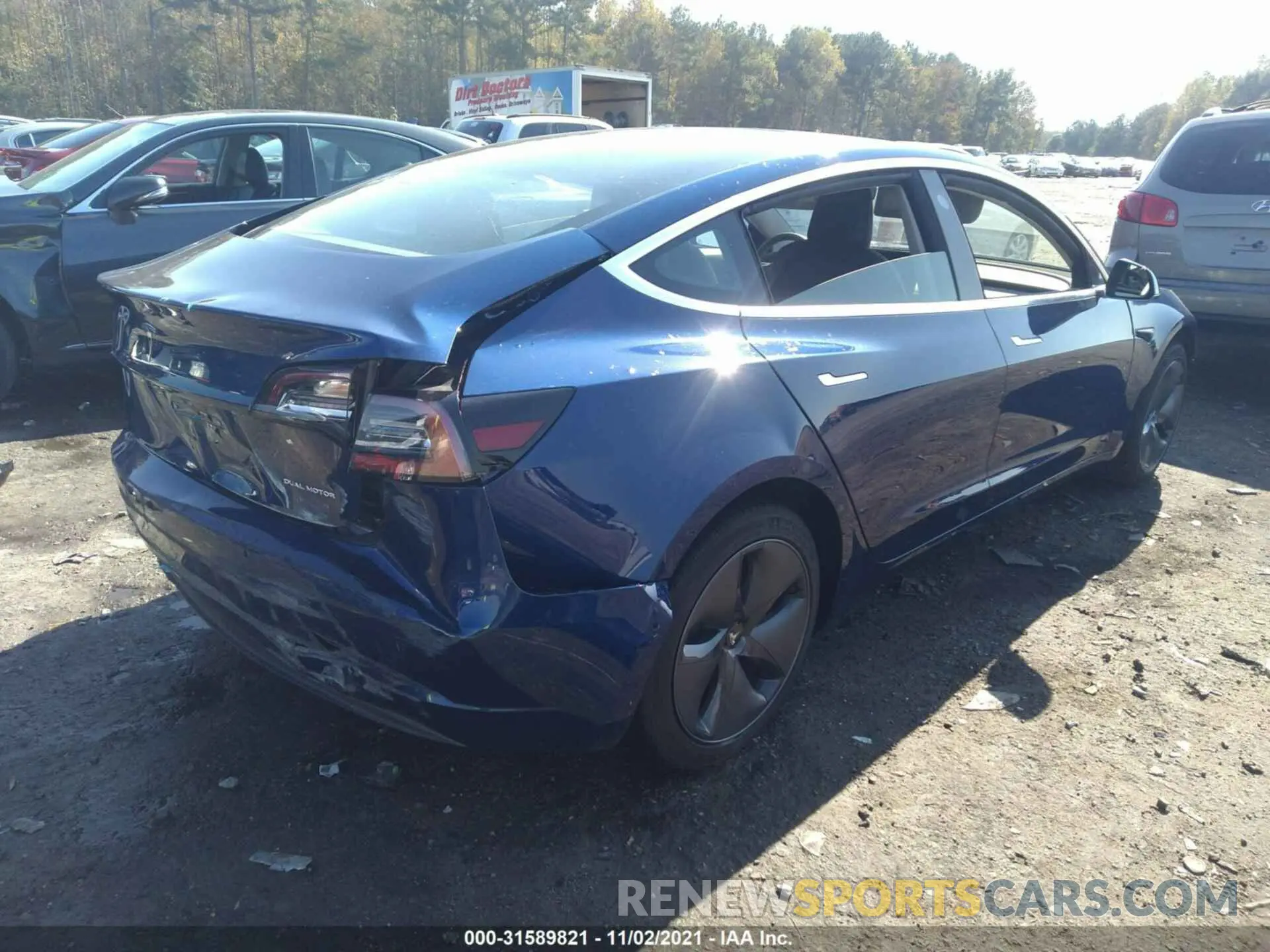 4 fotografías del automóvil dañado 5YJ3E1EB8KF533443 TESLA MODEL 3 2019