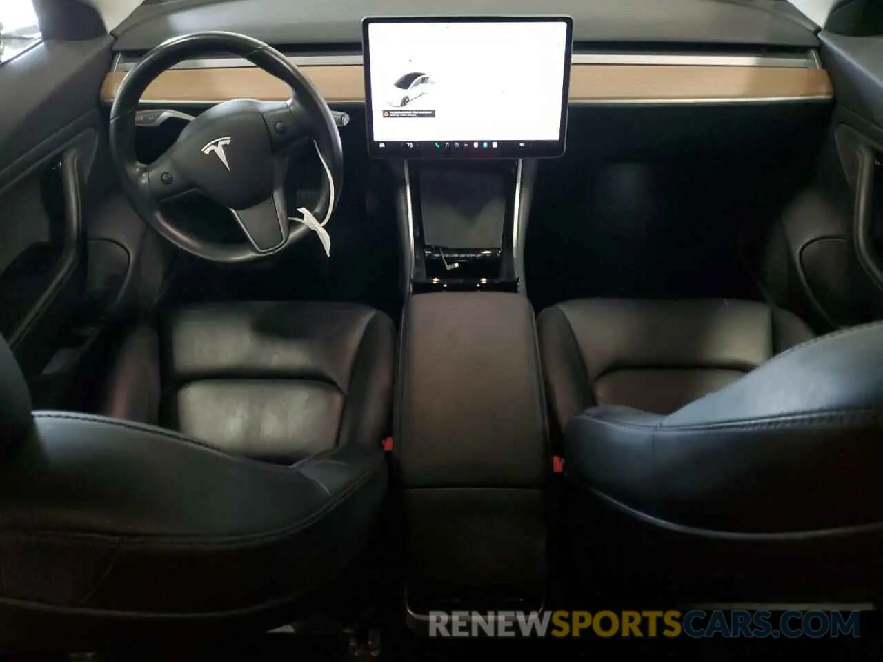 8 fotografías del automóvil dañado 5YJ3E1EB9KF211636 TESLA MODEL 3 2019