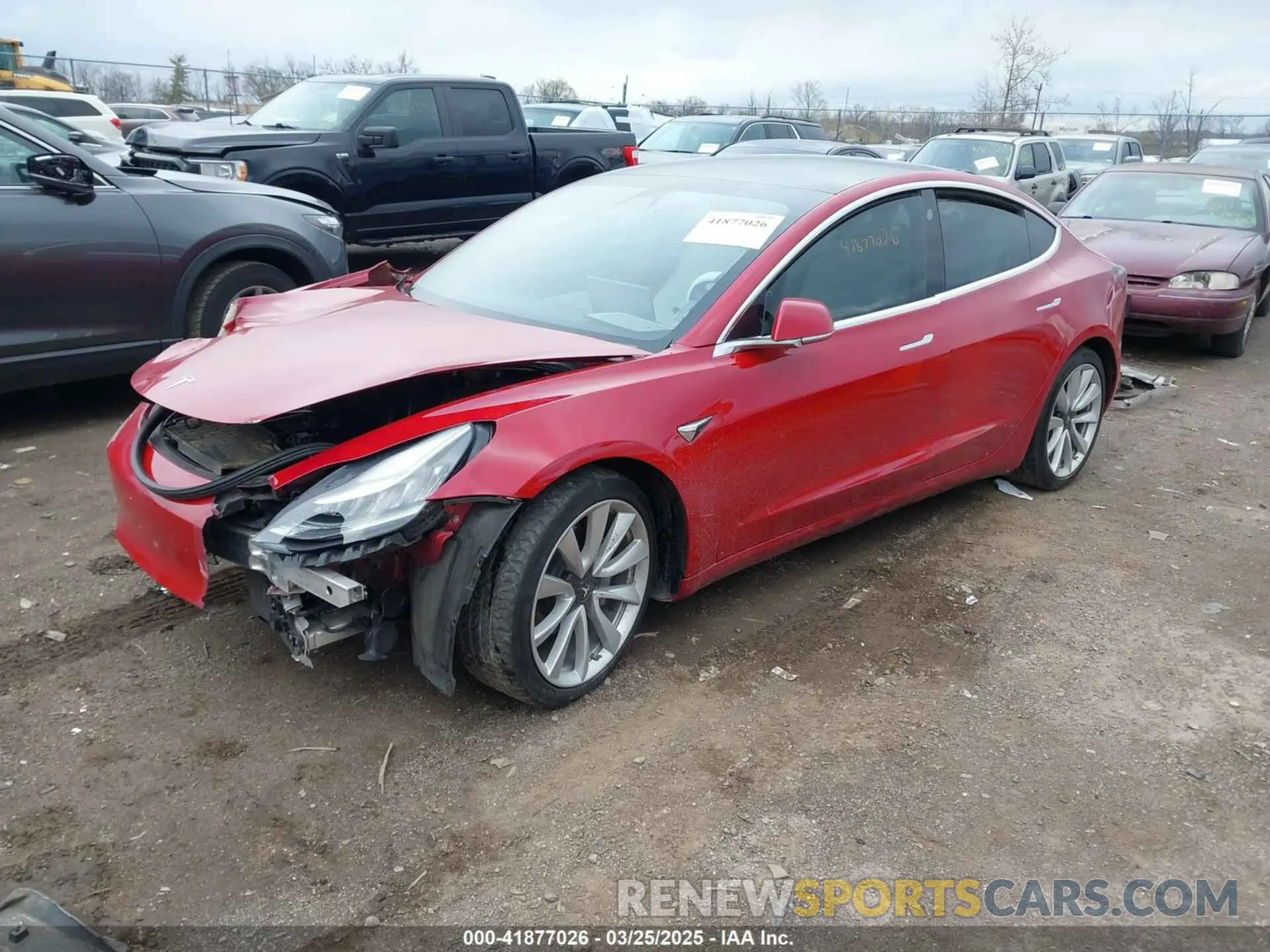 2 fotografías del automóvil dañado 5YJ3E1EB9KF365960 TESLA MODEL 3 2019