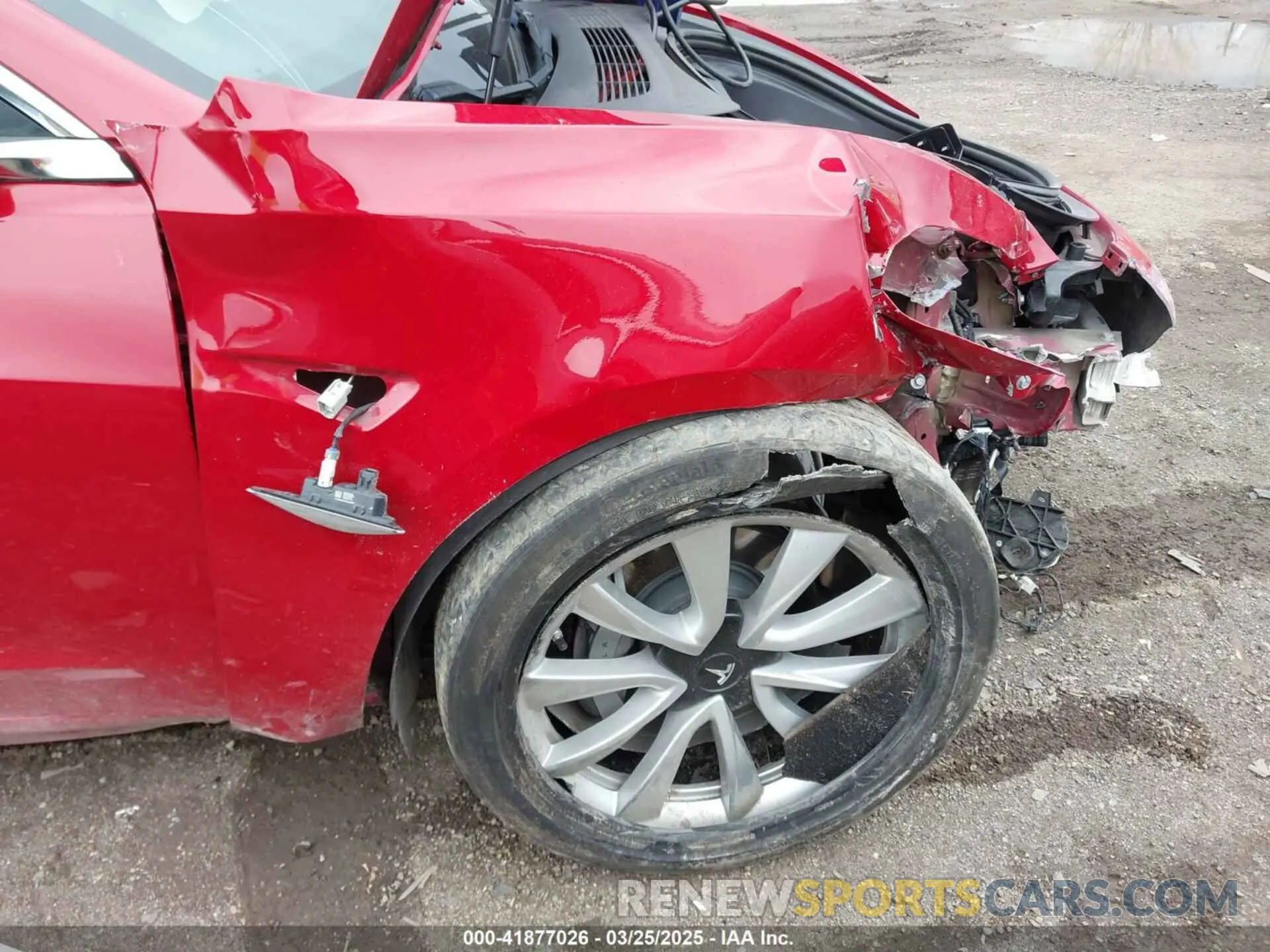 6 fotografías del automóvil dañado 5YJ3E1EB9KF365960 TESLA MODEL 3 2019