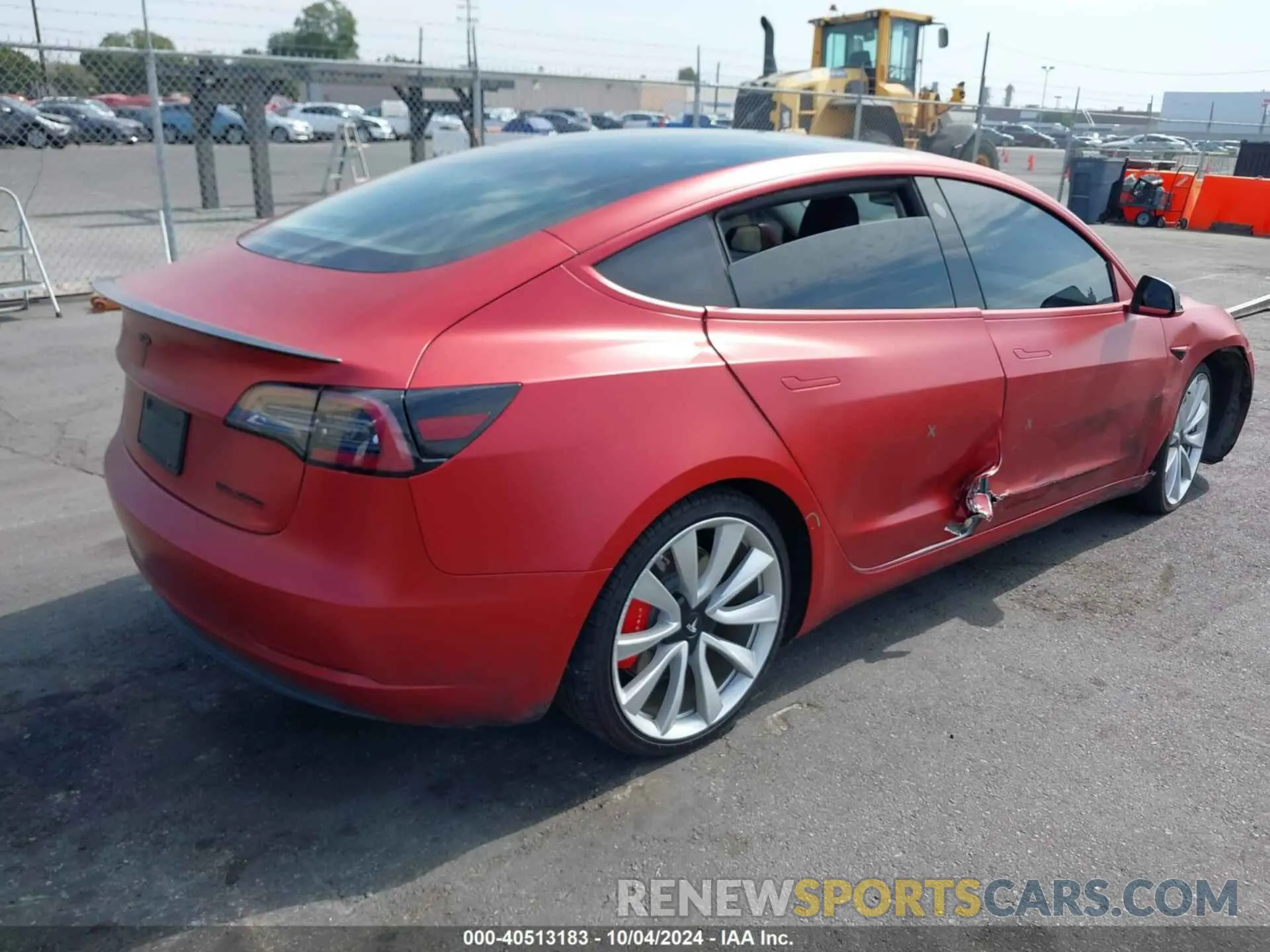 4 fotografías del automóvil dañado 5YJ3E1EB9KF413635 TESLA MODEL 3 2019