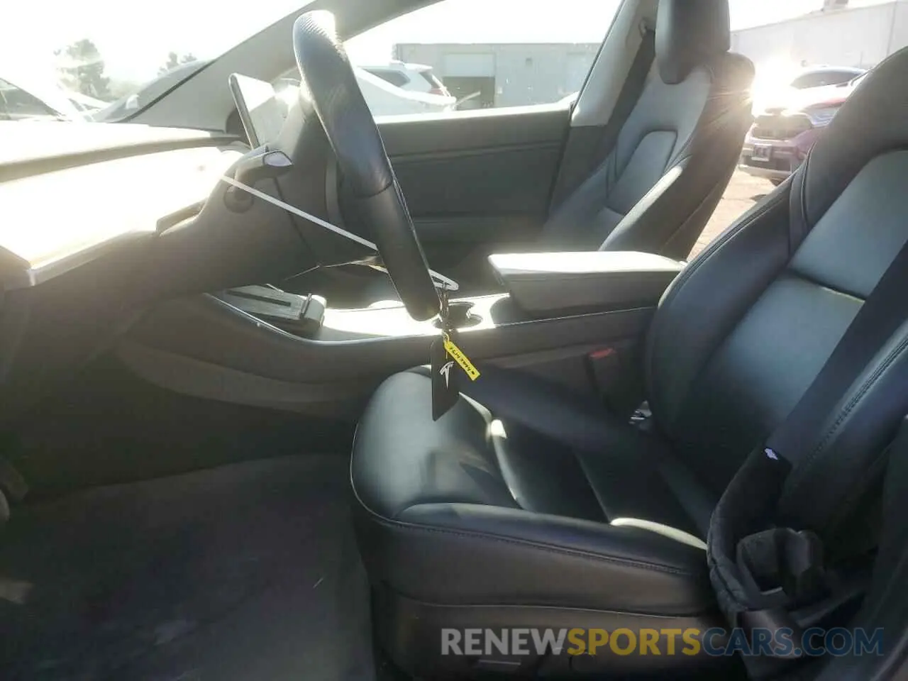 7 fotografías del automóvil dañado 5YJ3E1EB9KF432492 TESLA MODEL 3 2019