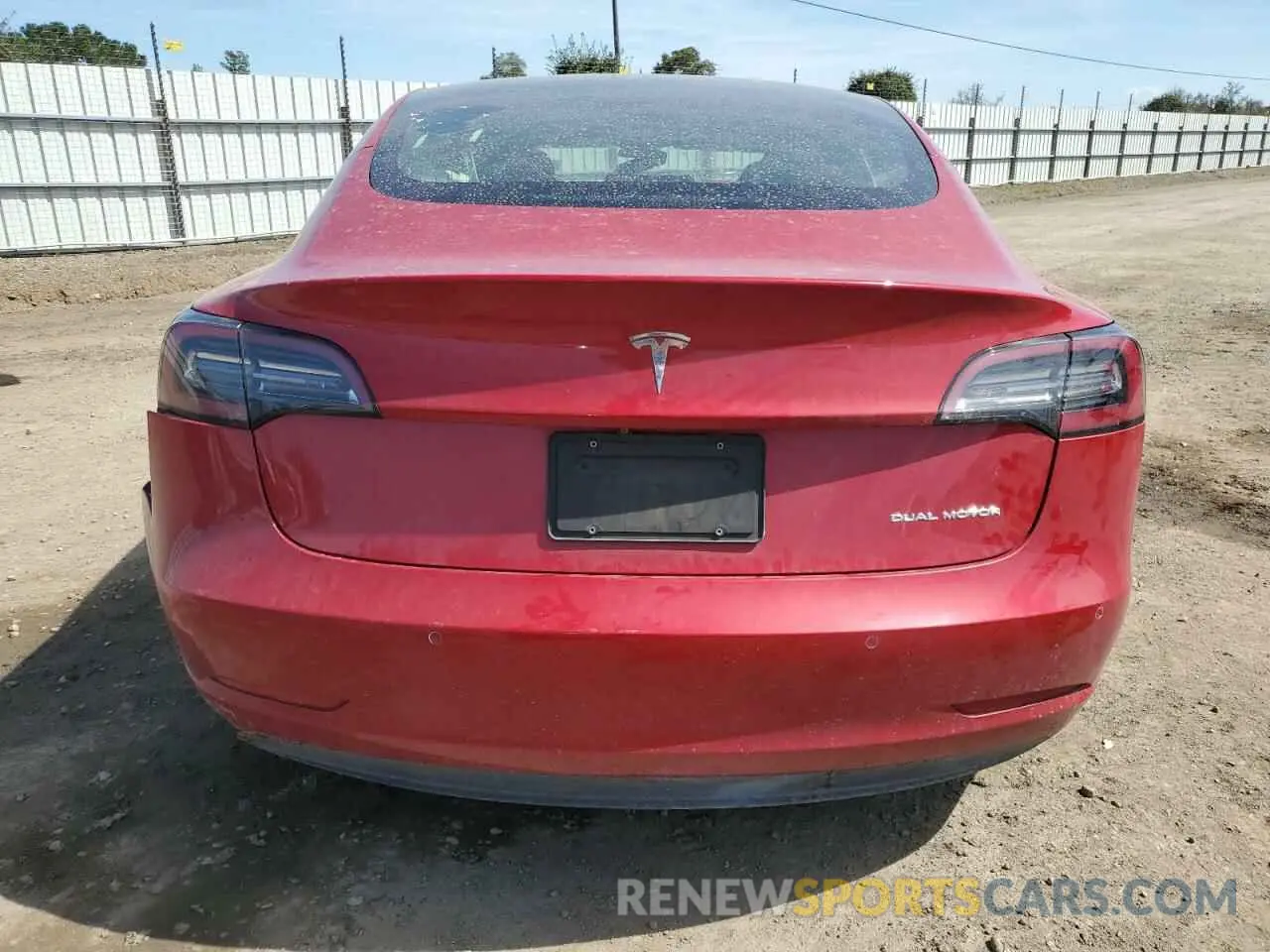 6 fotografías del automóvil dañado 5YJ3E1EB9KF432850 TESLA MODEL 3 2019