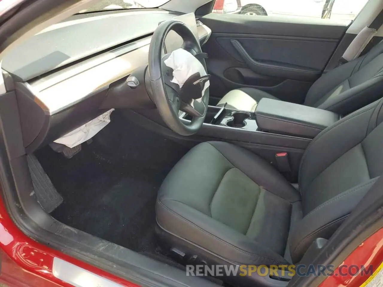 7 fotografías del automóvil dañado 5YJ3E1EB9KF432850 TESLA MODEL 3 2019