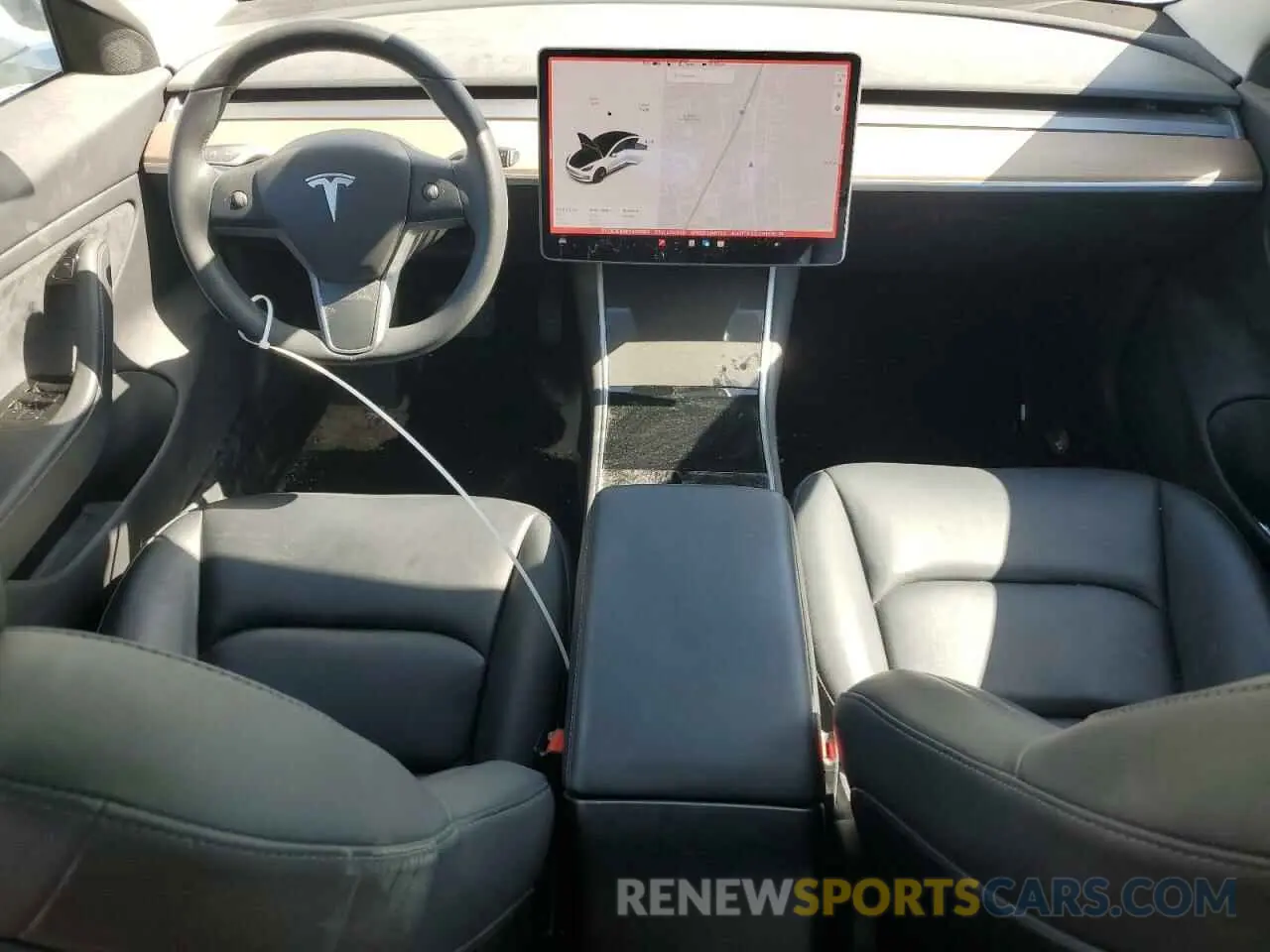 8 fotografías del automóvil dañado 5YJ3E1EB9KF436963 TESLA MODEL 3 2019