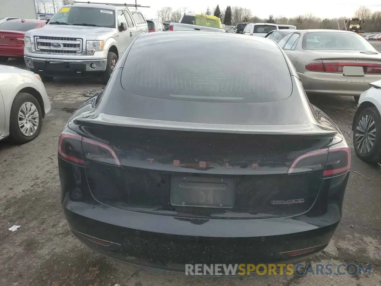 6 fotografías del automóvil dañado 5YJ3E1EB9KF440365 TESLA MODEL 3 2019