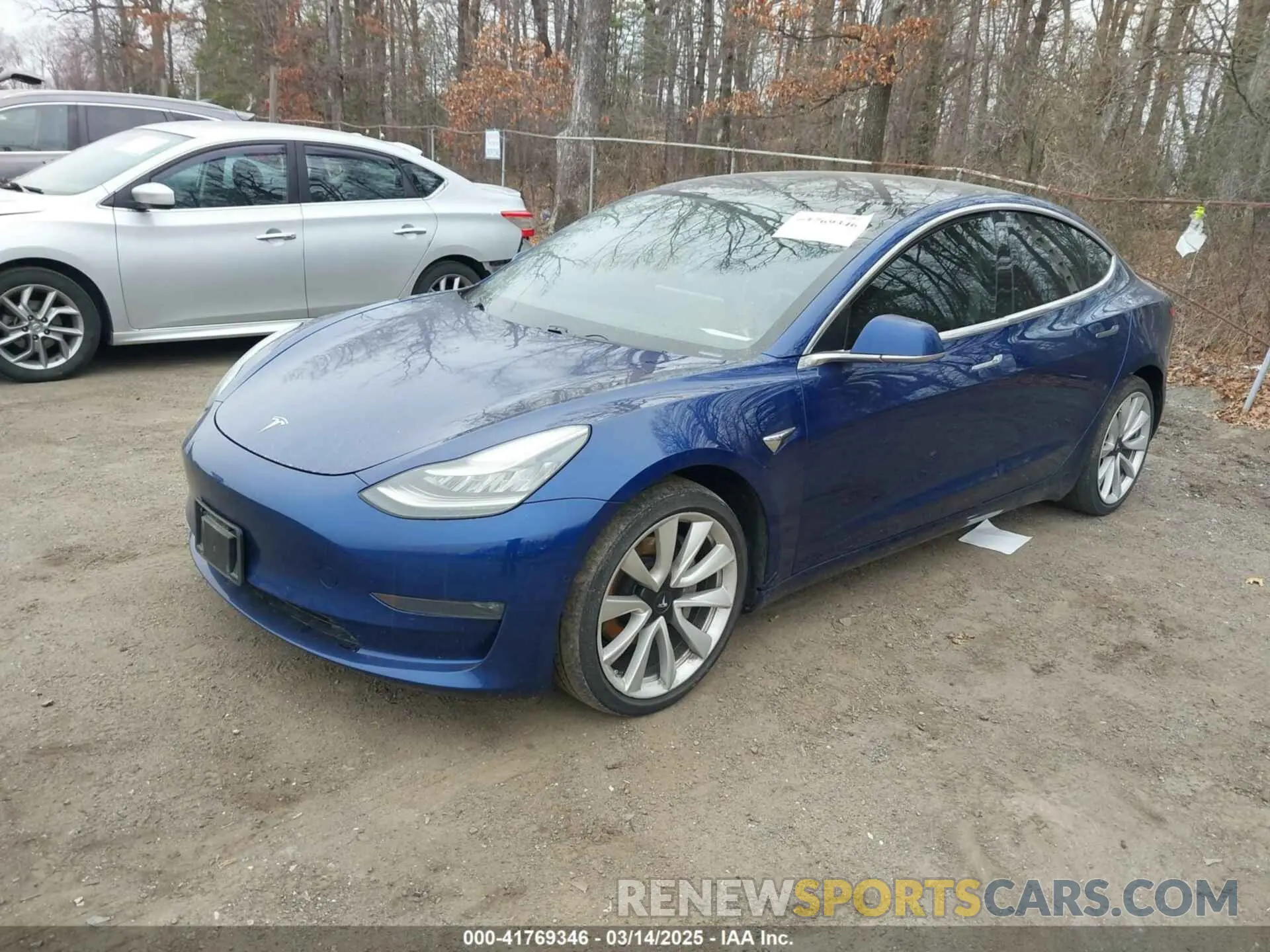 2 fotografías del automóvil dañado 5YJ3E1EB9KF454007 TESLA MODEL 3 2019