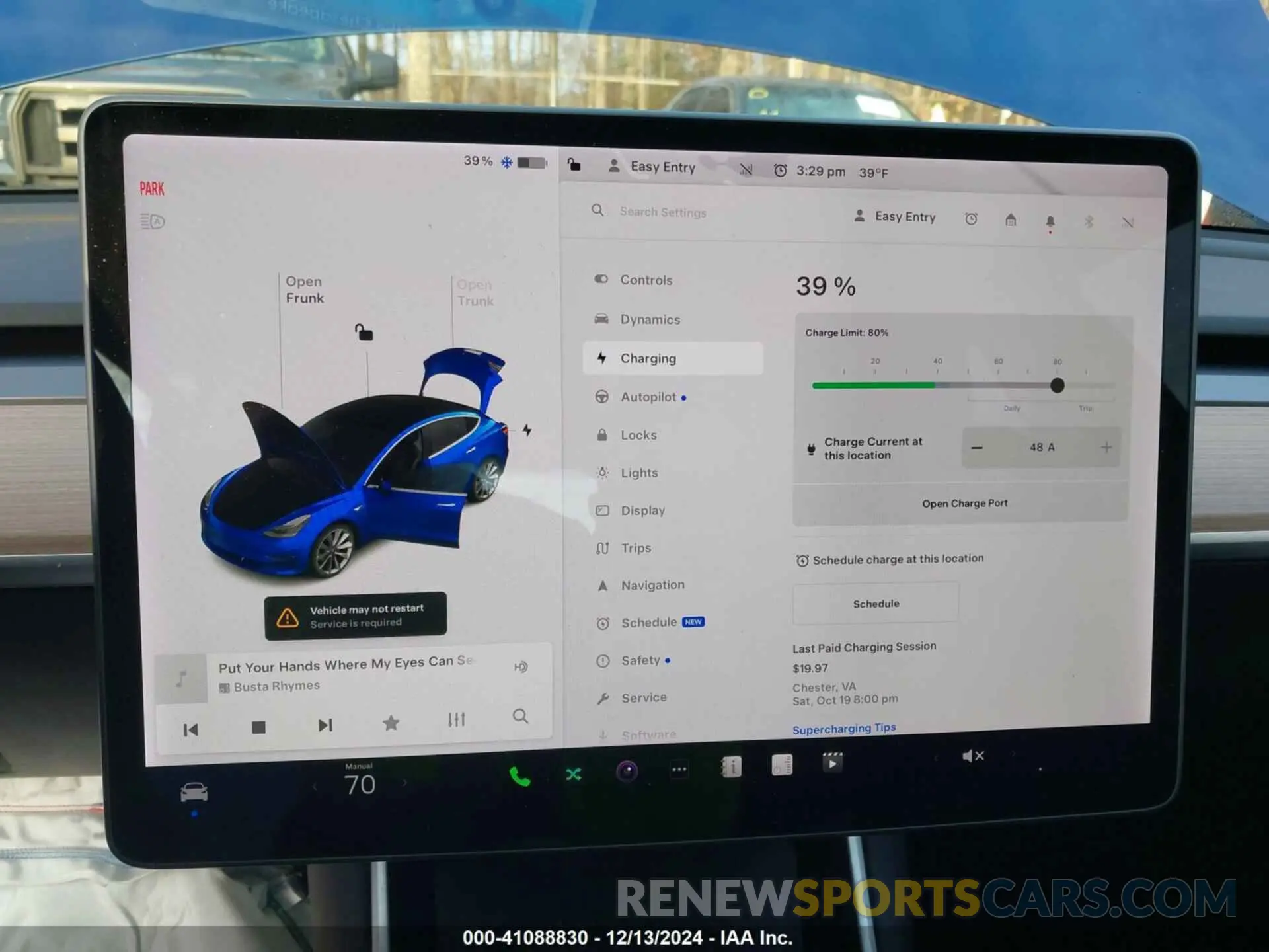 17 fotografías del automóvil dañado 5YJ3E1EB9KF477481 TESLA MODEL 3 2019