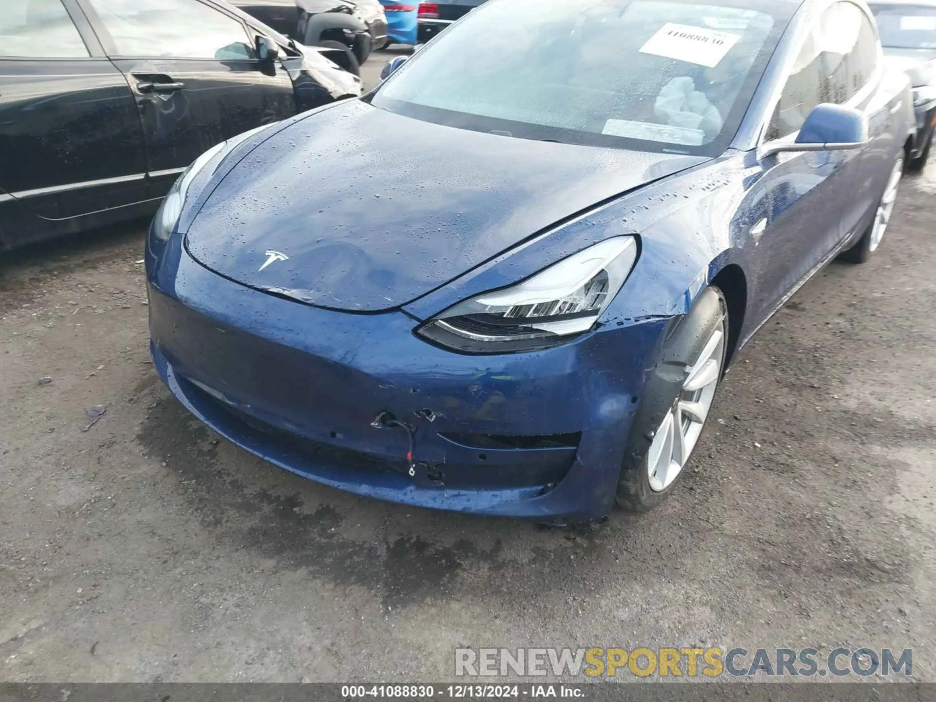 6 fotografías del automóvil dañado 5YJ3E1EB9KF477481 TESLA MODEL 3 2019