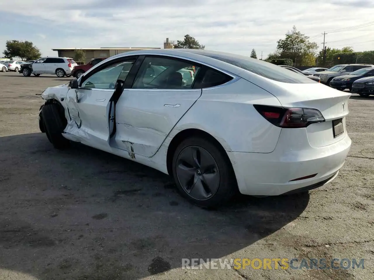 2 fotografías del automóvil dañado 5YJ3E1EB9KF511807 TESLA MODEL 3 2019