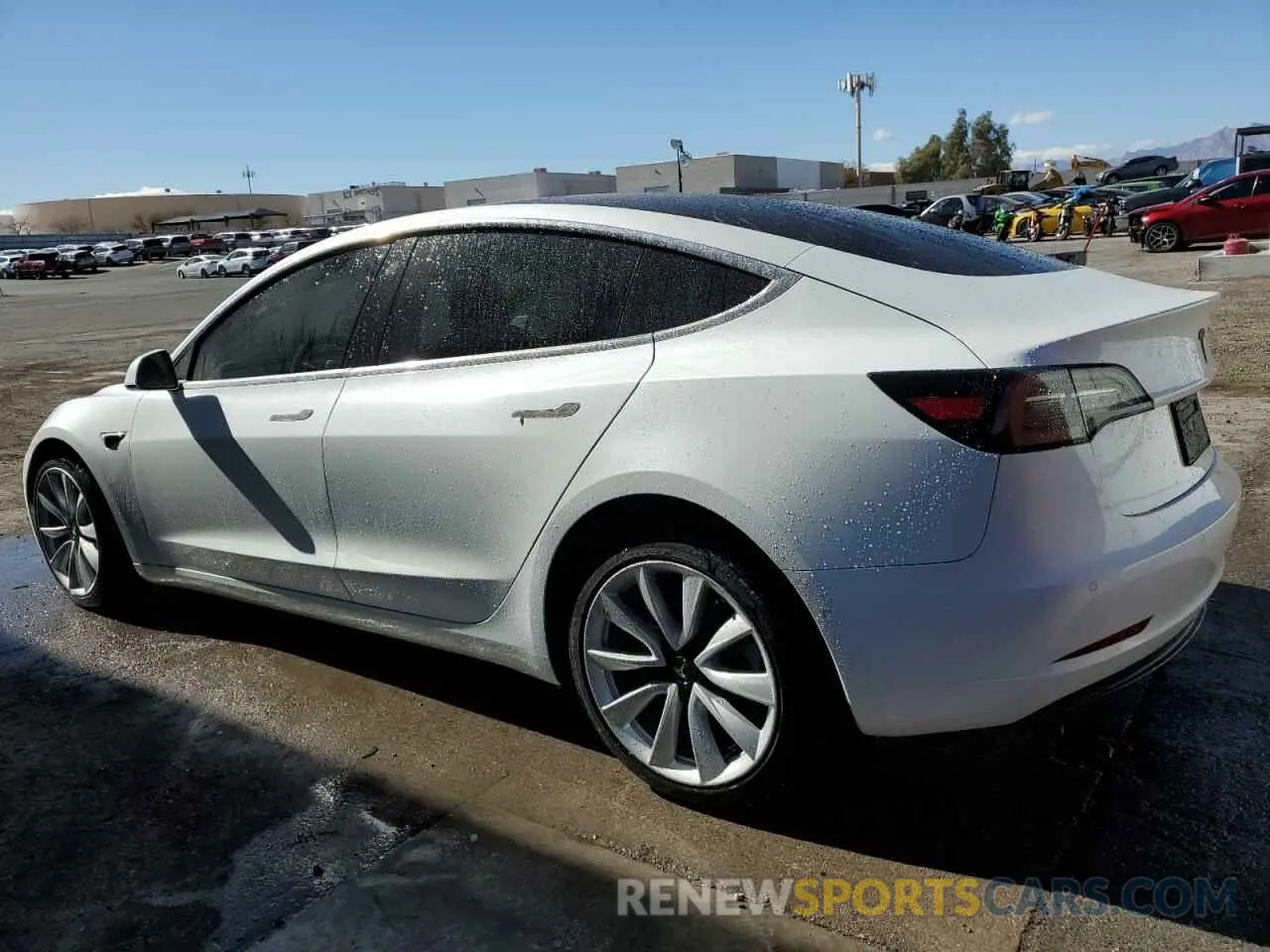 2 fotografías del automóvil dañado 5YJ3E1EB9KF512486 TESLA MODEL 3 2019