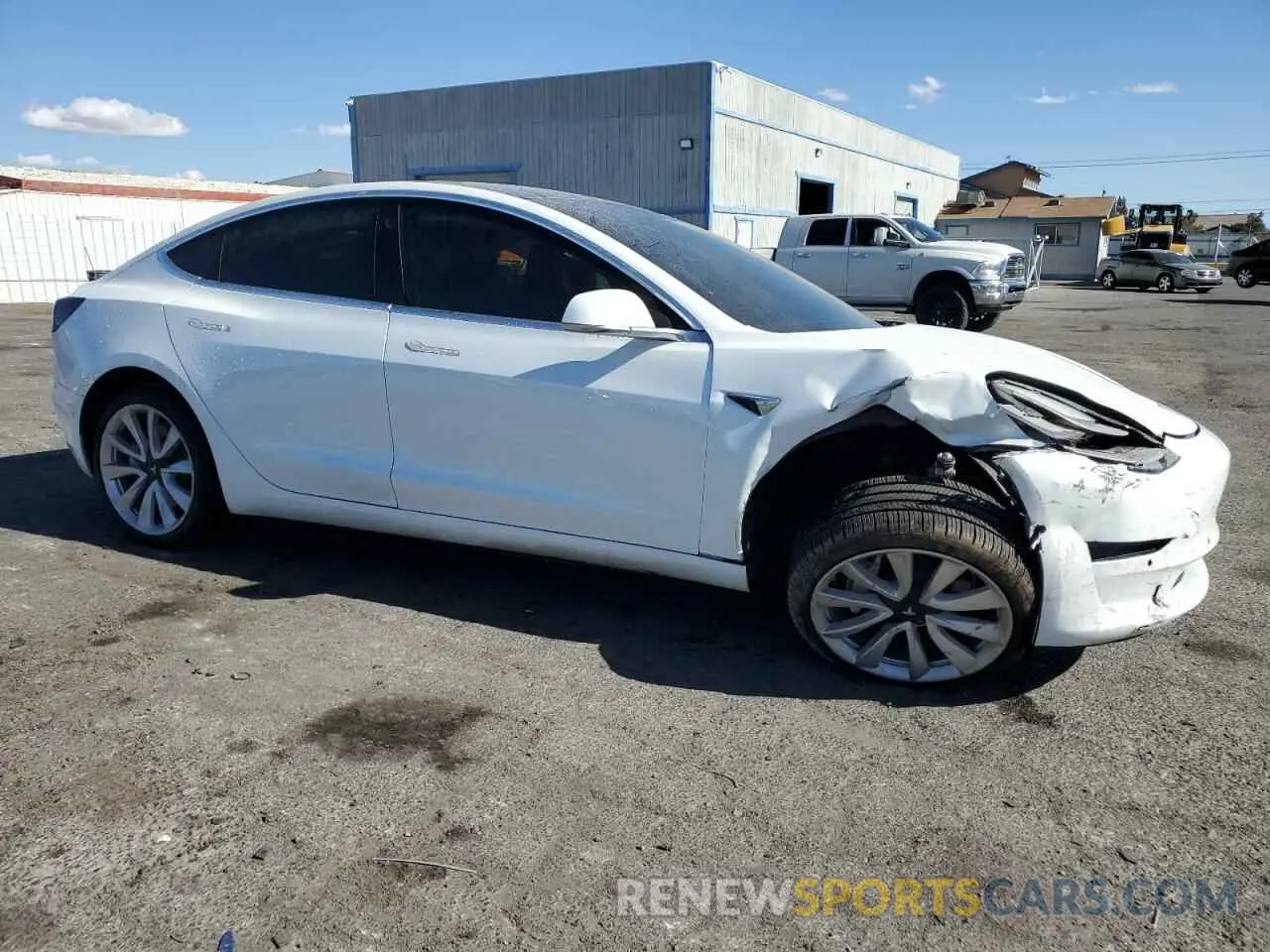 4 fotografías del automóvil dañado 5YJ3E1EB9KF512486 TESLA MODEL 3 2019