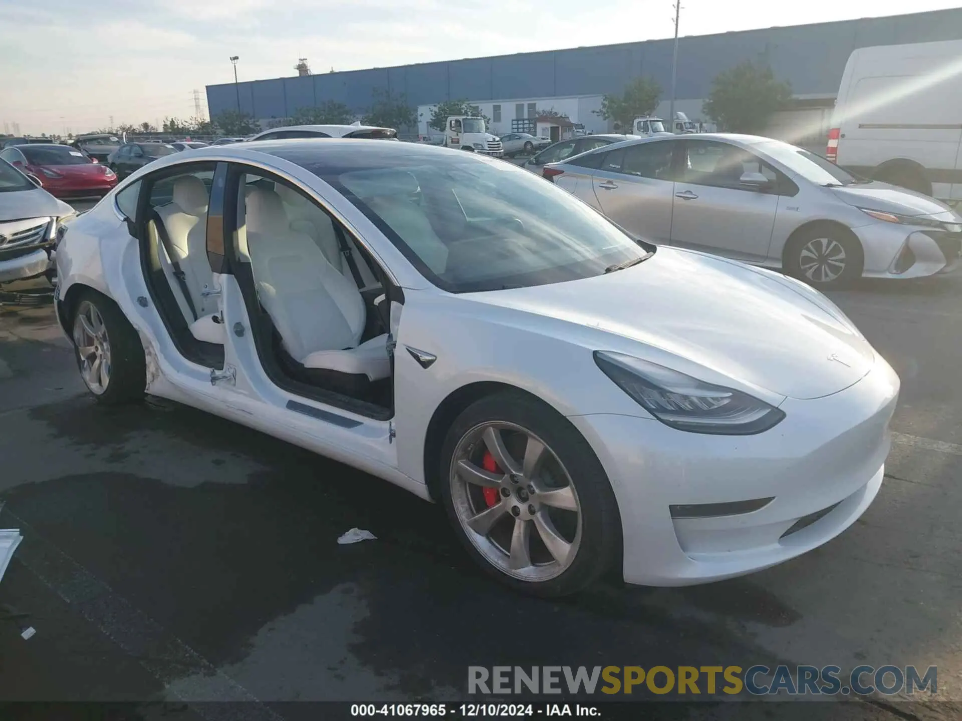 1 fotografías del automóvil dañado 5YJ3E1EB9KF514626 TESLA MODEL 3 2019