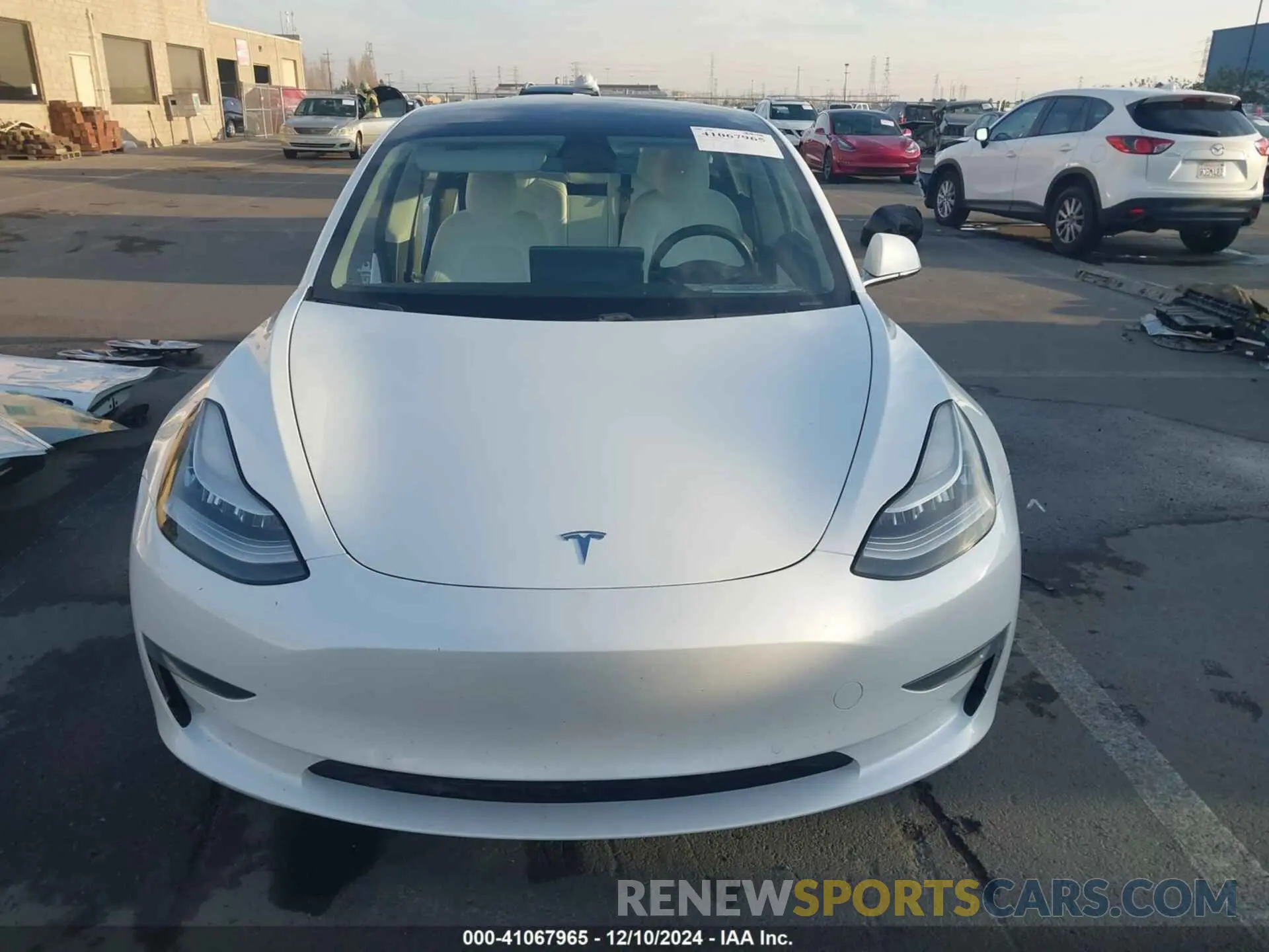 13 fotografías del automóvil dañado 5YJ3E1EB9KF514626 TESLA MODEL 3 2019