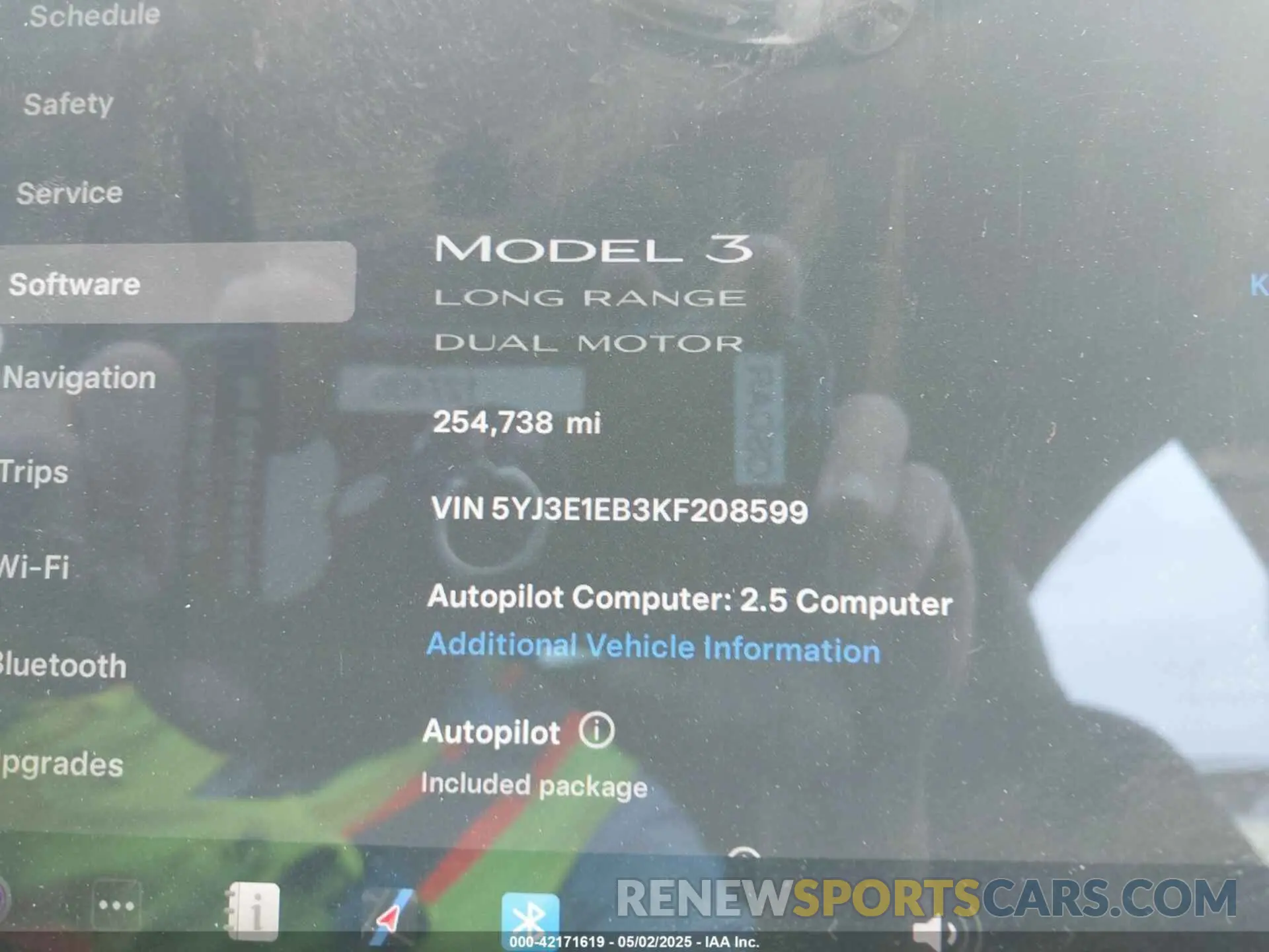 14 fotografías del automóvil dañado 5YJ3E1EBBKF208599 TESLA MODEL 3 2019