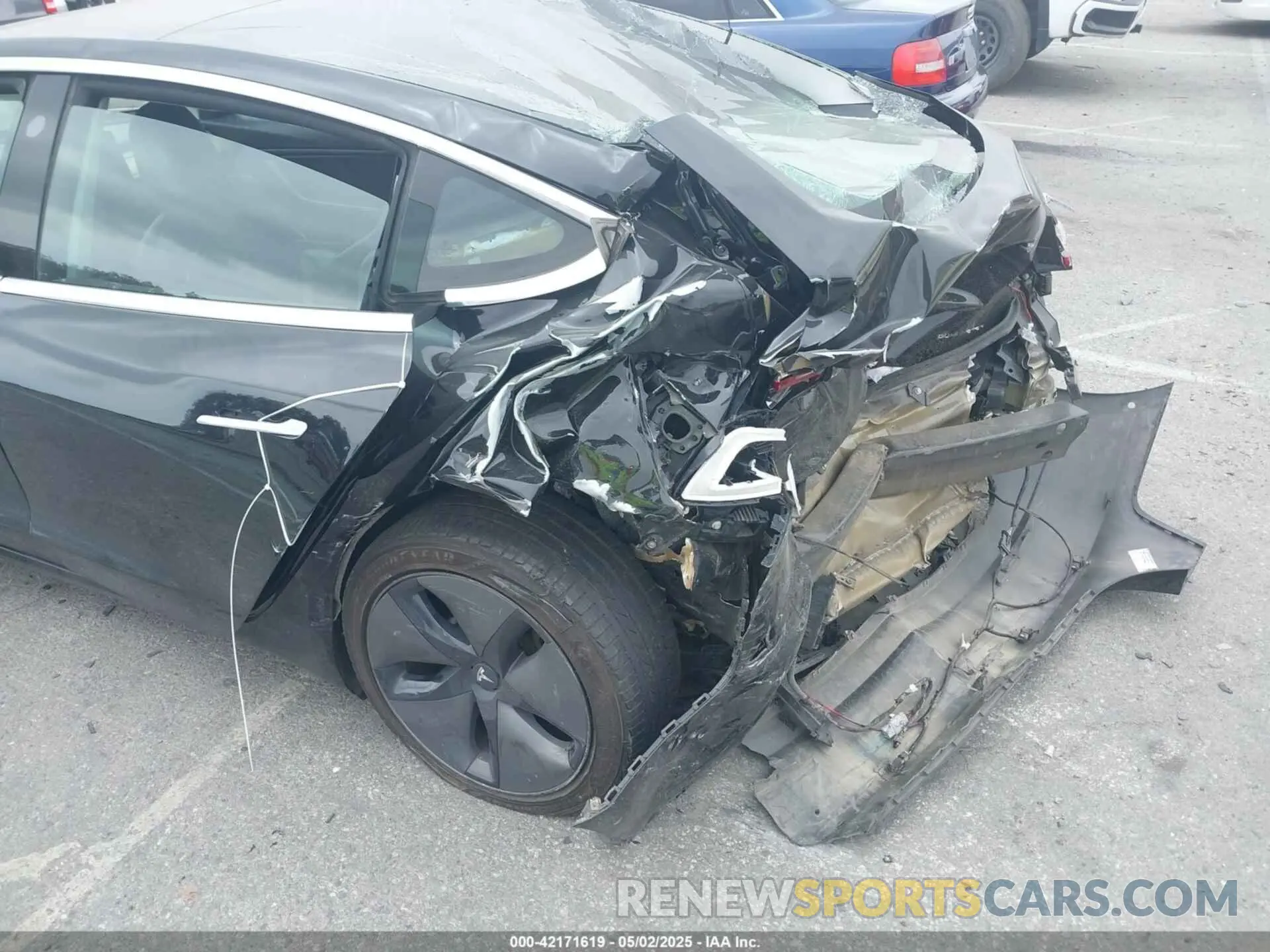 6 fotografías del automóvil dañado 5YJ3E1EBBKF208599 TESLA MODEL 3 2019