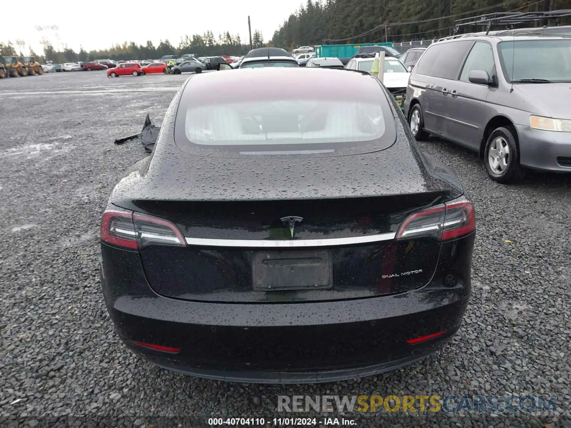 15 fotografías del automóvil dañado 5YJ3E1EBXKF192448 TESLA MODEL 3 2019
