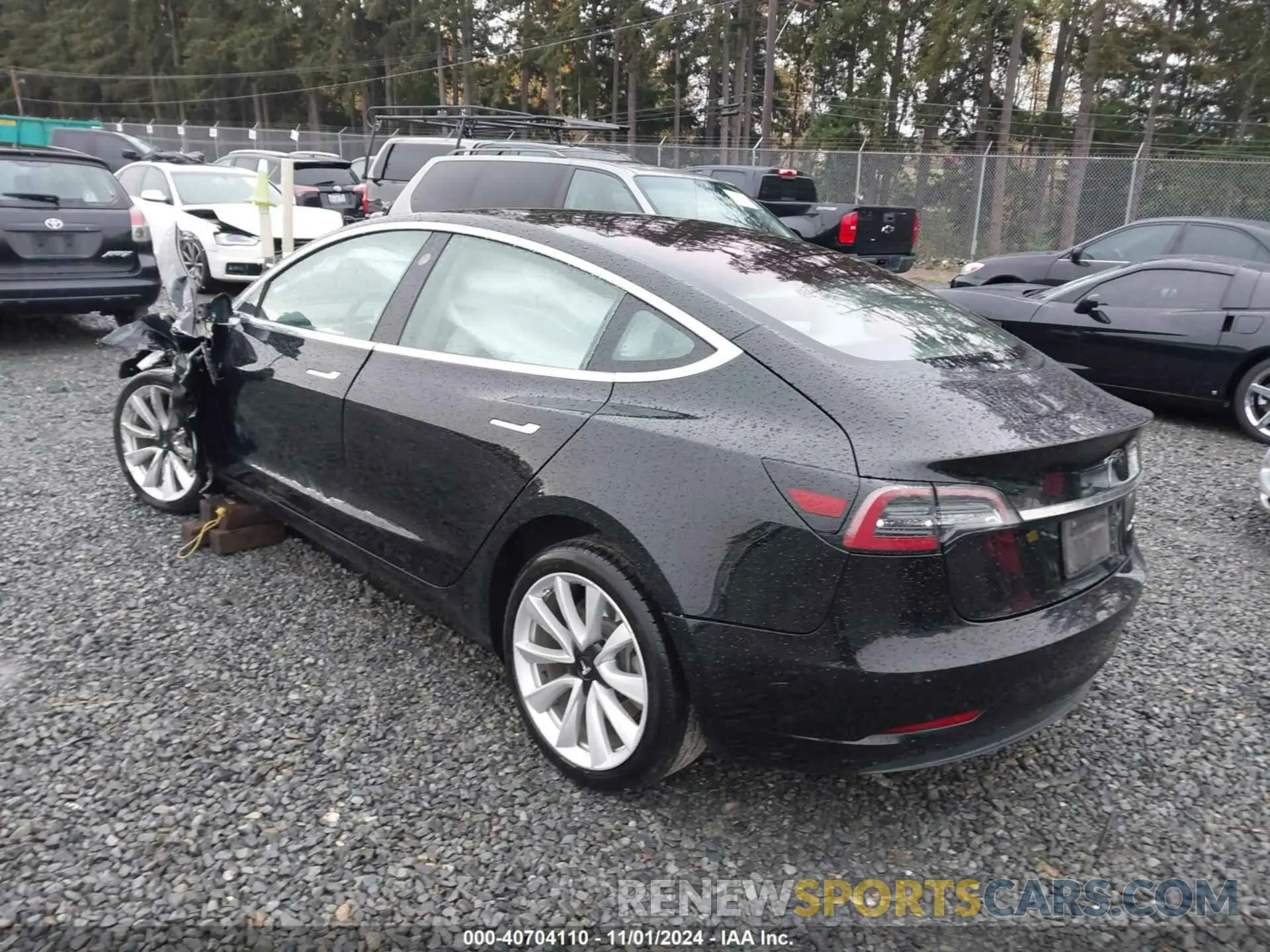 3 fotografías del automóvil dañado 5YJ3E1EBXKF192448 TESLA MODEL 3 2019