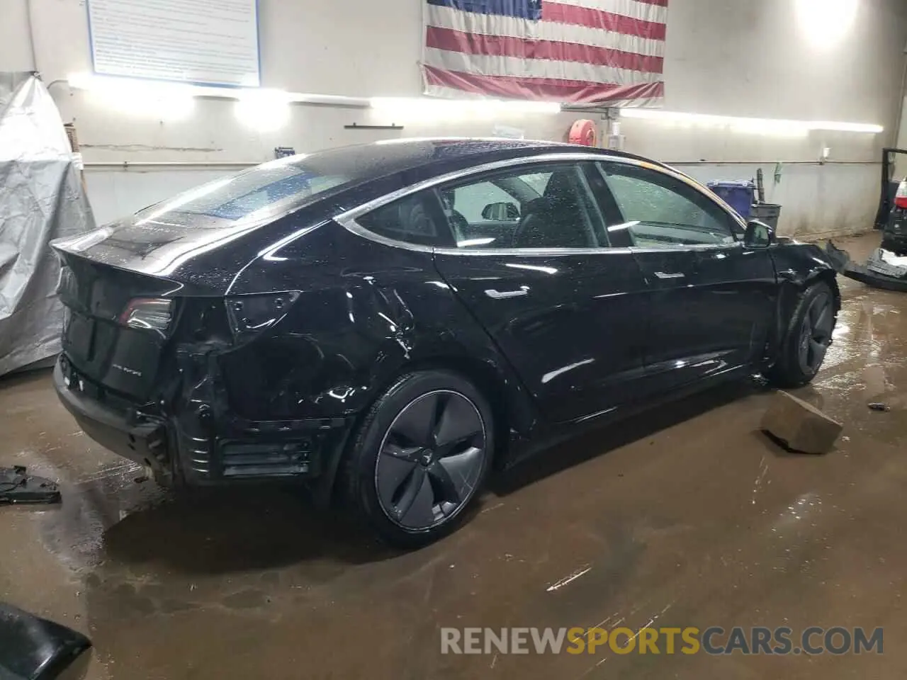 3 fotografías del automóvil dañado 5YJ3E1EBXKF193521 TESLA MODEL 3 2019