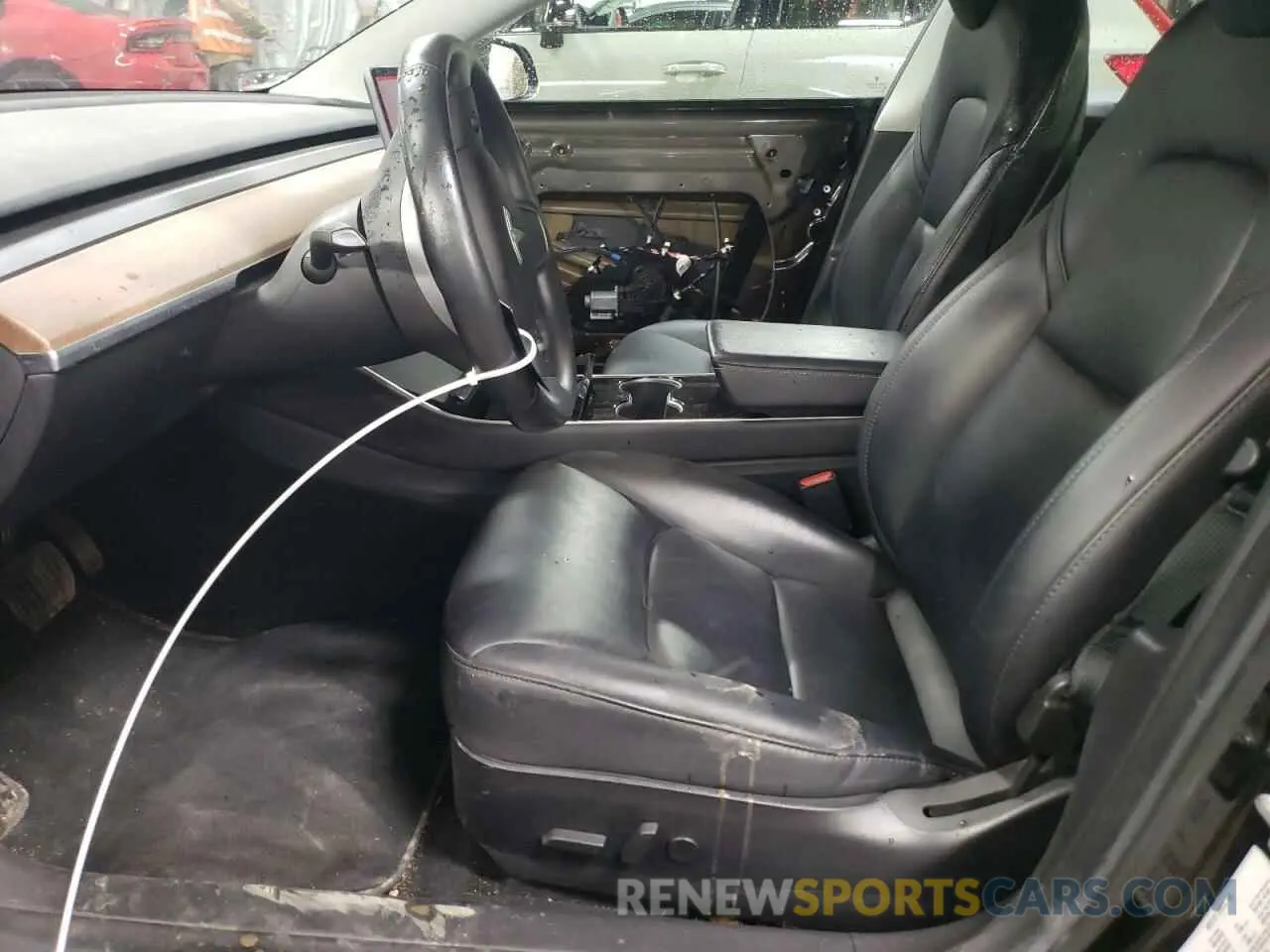 7 fotografías del automóvil dañado 5YJ3E1EBXKF193521 TESLA MODEL 3 2019