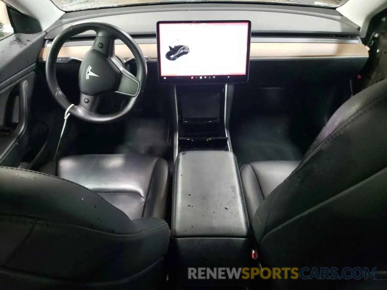 8 fotografías del automóvil dañado 5YJ3E1EBXKF193521 TESLA MODEL 3 2019