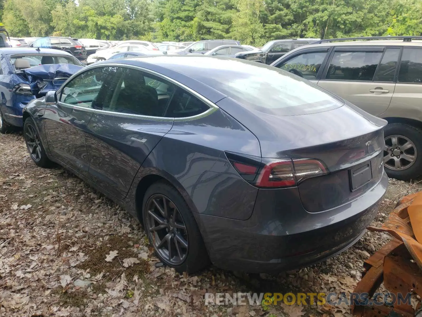 3 fotografías del automóvil dañado 5YJ3E1EBXKF205795 TESLA MODEL 3 2019