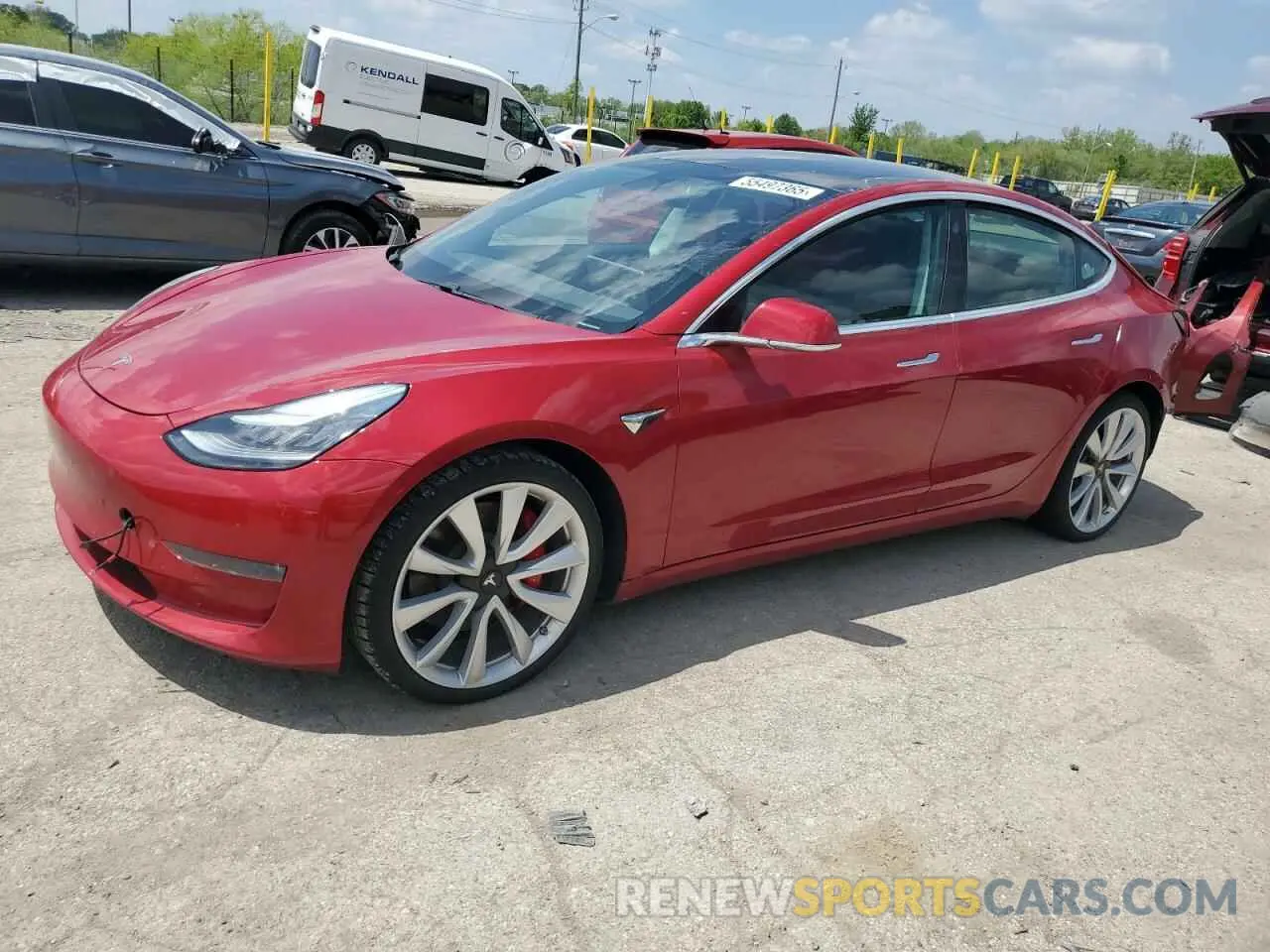1 fotografías del automóvil dañado 5YJ3E1EBXKF237727 TESLA MODEL 3 2019