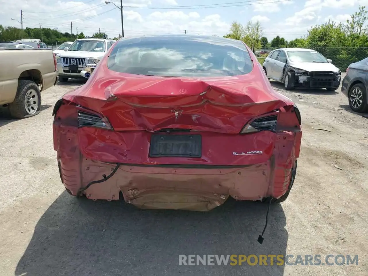 6 fotografías del automóvil dañado 5YJ3E1EBXKF237727 TESLA MODEL 3 2019